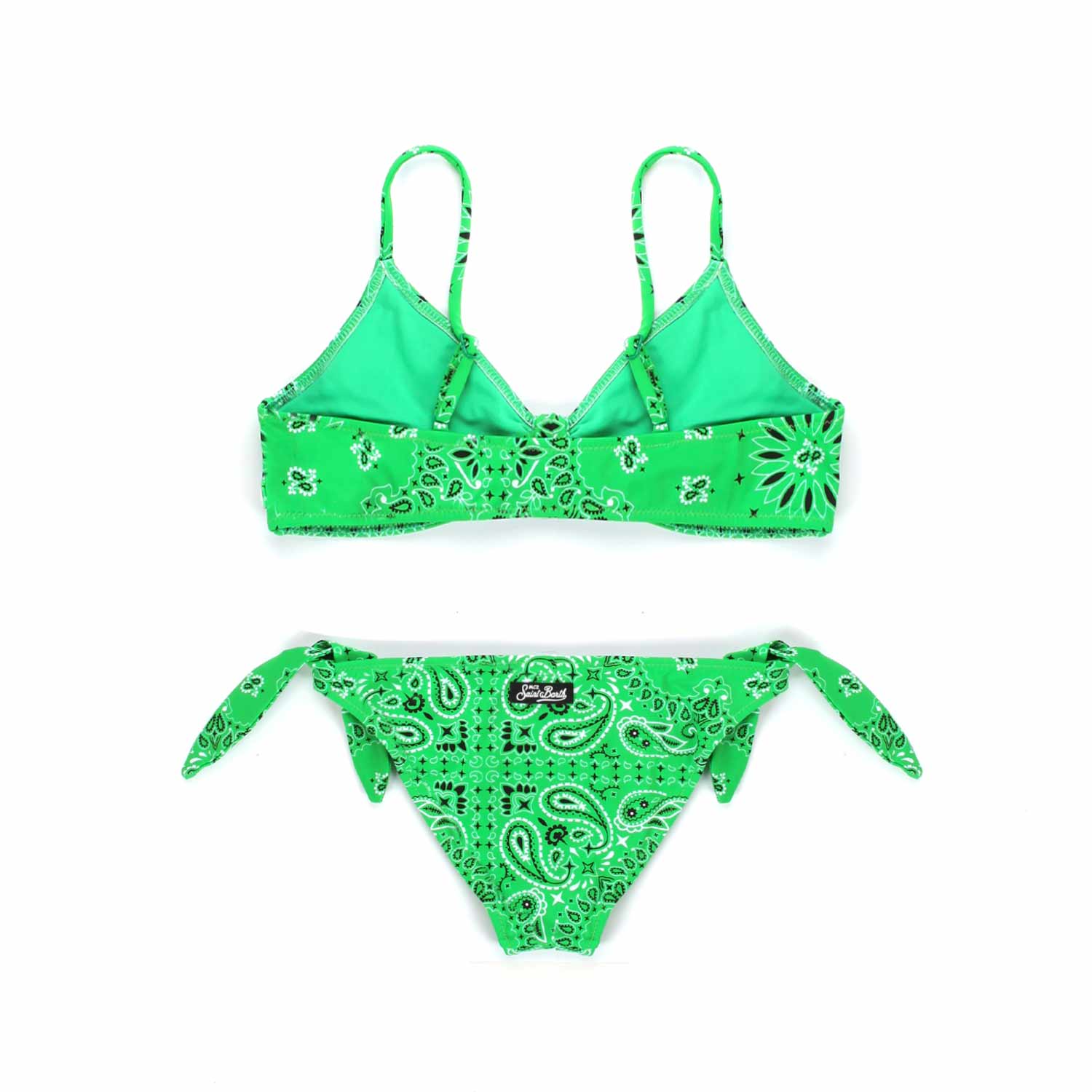 COSTUME BIKINI VERDE BANDANA BAMBINA E TEEN - annameglio.com abbigliamento moda