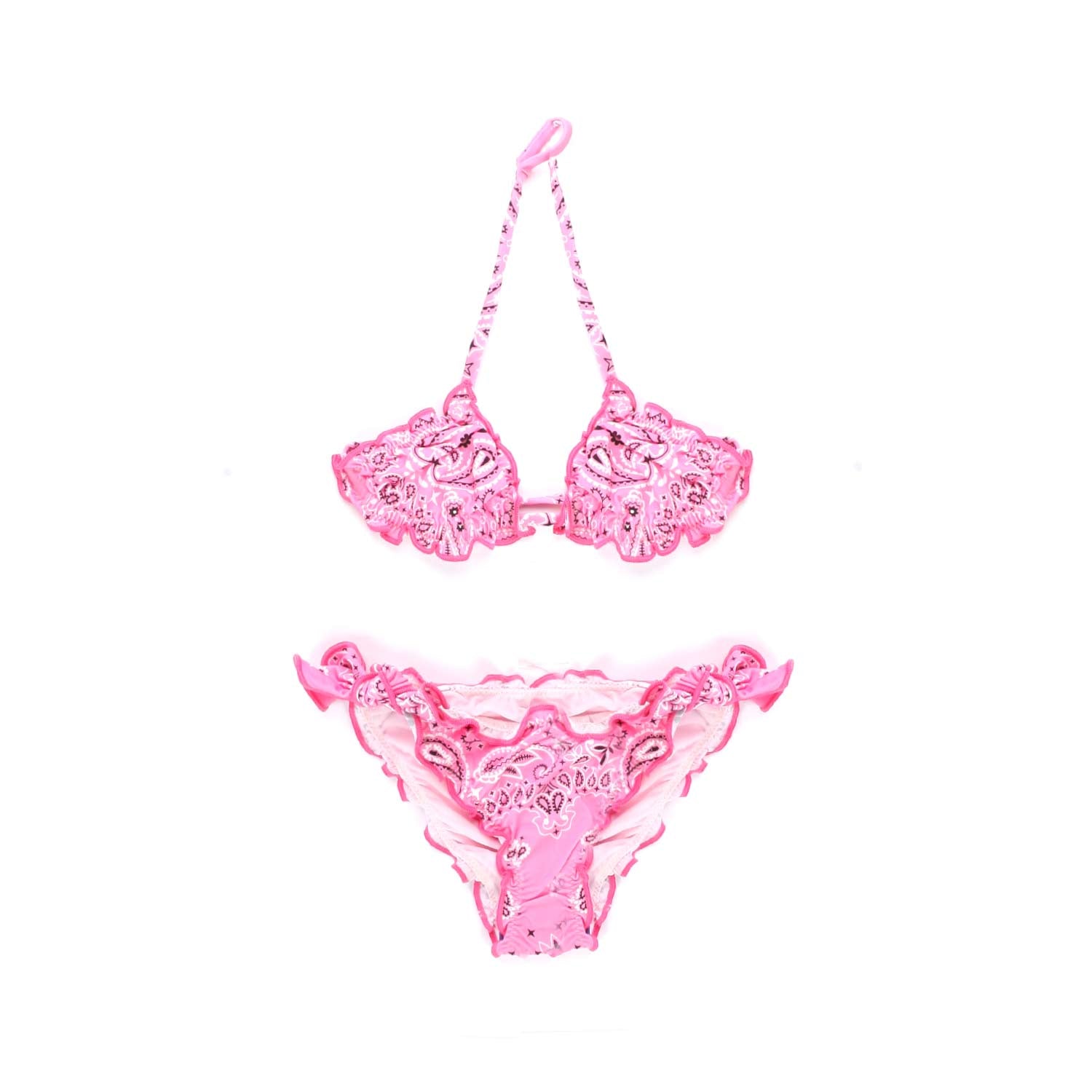 COSTUME BIKINI ROSA BANDANA BAMBINA E TEEN - annameglio.com abbigliamento moda