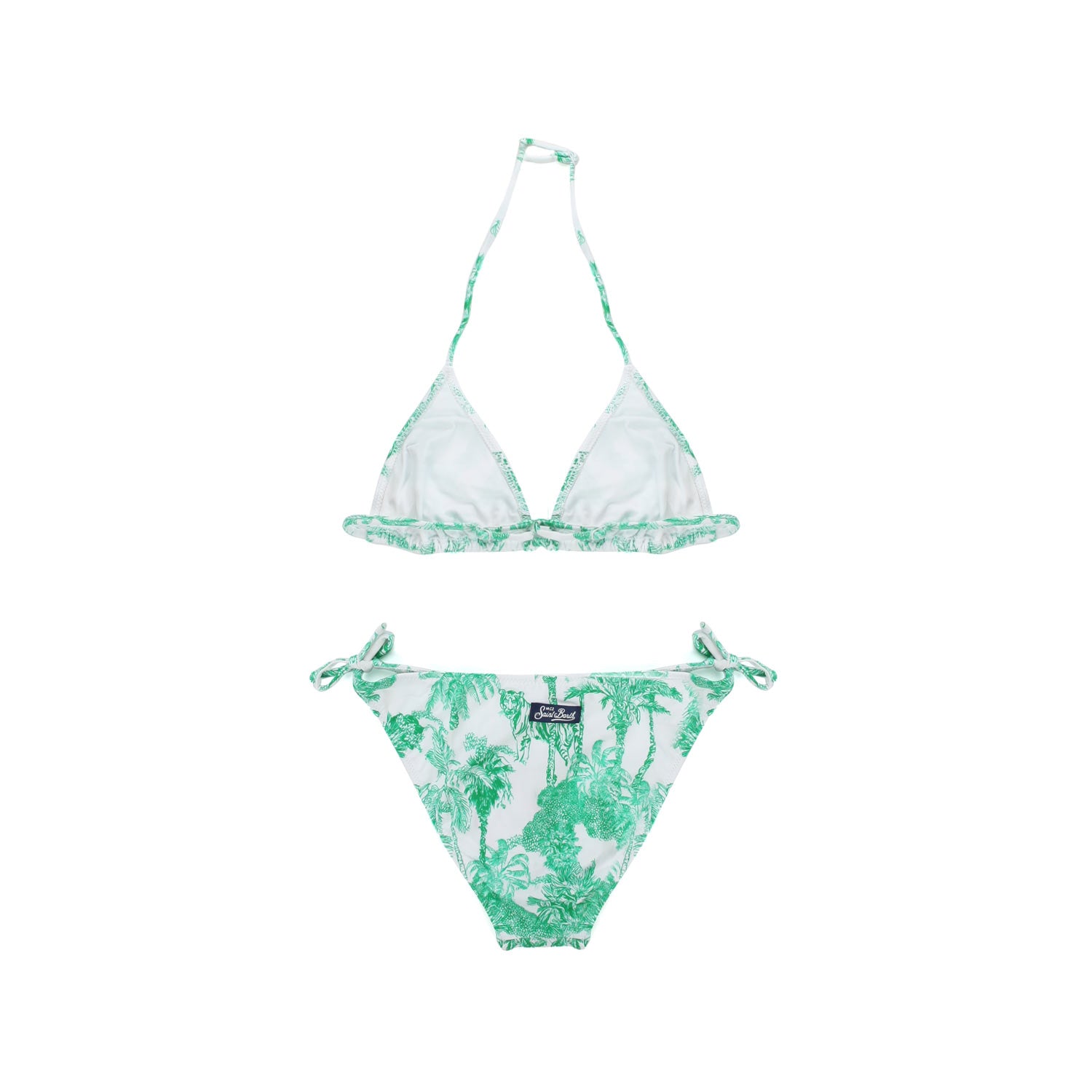 COSTUME BIKINI BIANCO E VERDE BAMBINA E TEEN - annameglio.com abbigliamento moda
