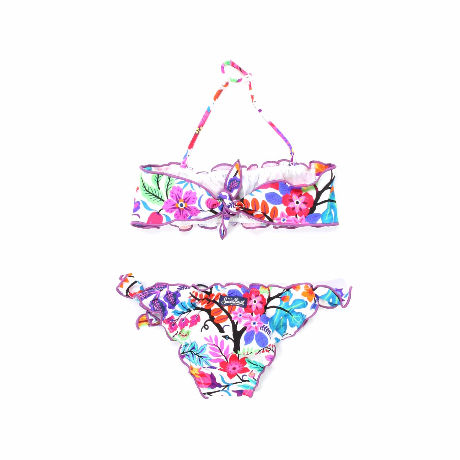 BIKINI BIANCO E MULTICOLOR A FASCIA BAMBINA E TEEN - annameglio.com abbigliamento moda