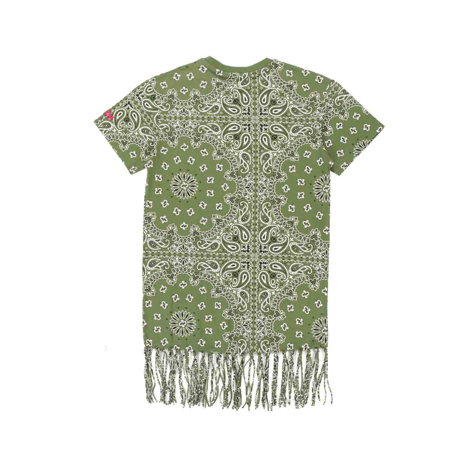 T-SHIRT VERDE CON STAMPA BANDANA BAMBINA E TEEN - annameglio.com abbigliamento moda