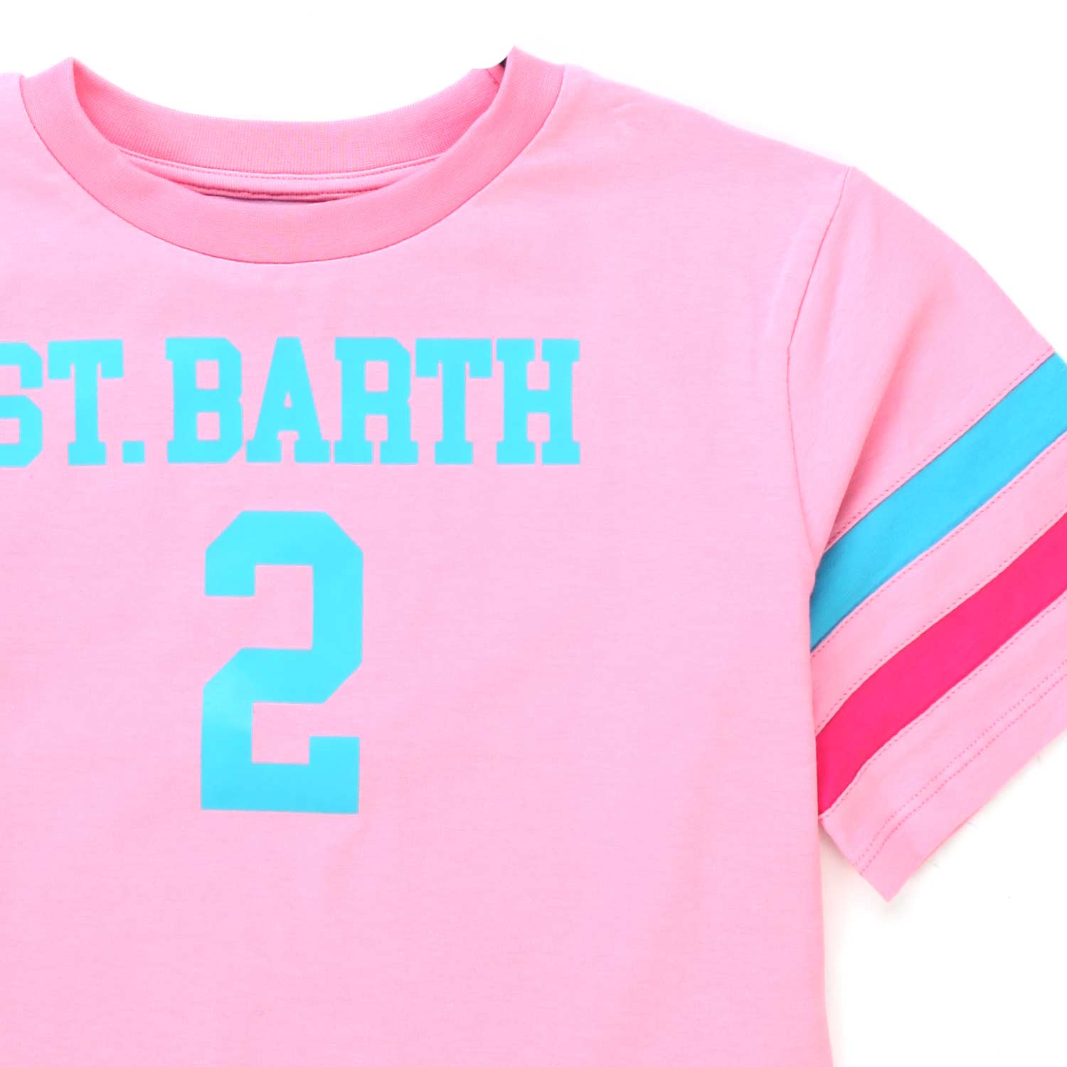 T-SHIRT CROPPED ROSA E AZZURRA BAMBINA E TEEN - annameglio.com abbigliamento moda