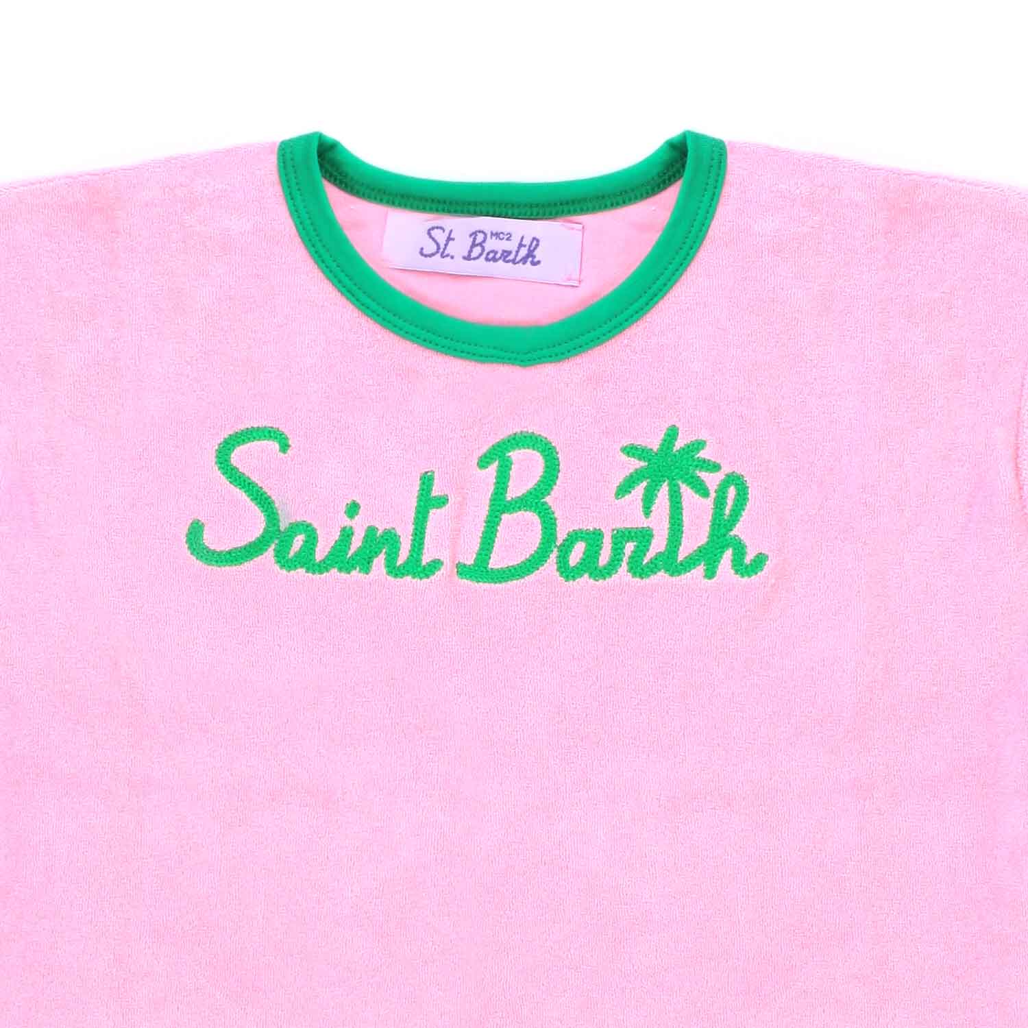 T-SHIRT DI SPUGNA ROSA E VERDE BAMBINA E TEEN - annameglio.com abbigliamento moda