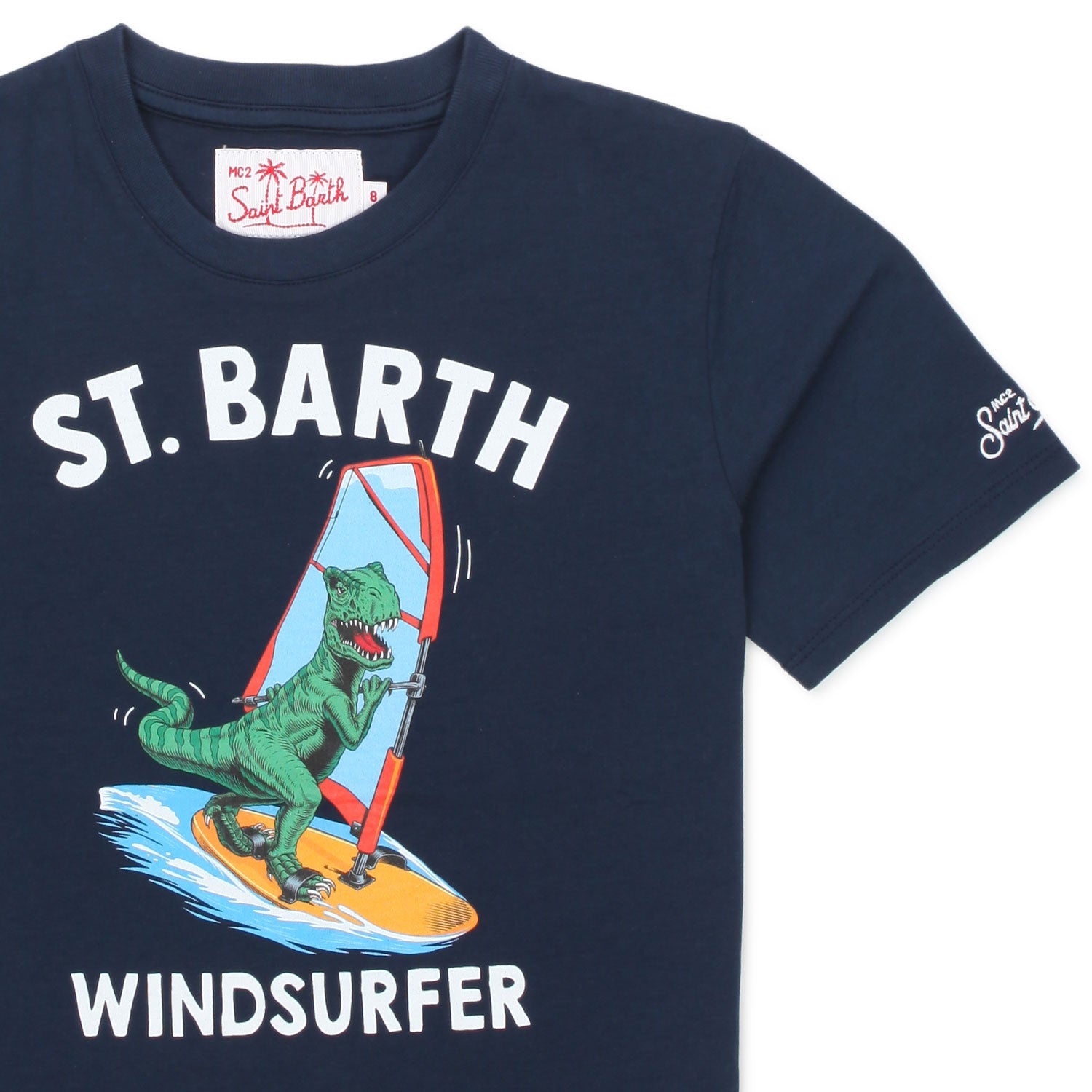 T-SHIRT T-REX WINDSURFER BLU BAMBINO E TEEN - annameglio.com abbigliamento moda