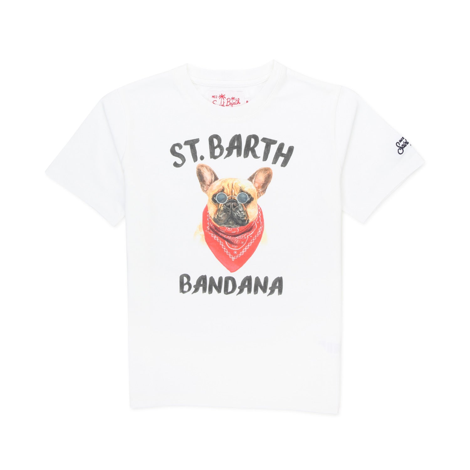 T-SHIRT DOG BANDANA BIANCA BAMBINO E TEEN - annameglio.com abbigliamento moda