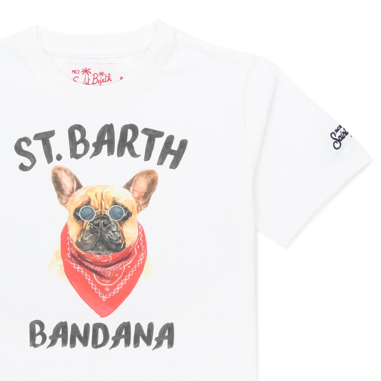 T-SHIRT DOG BANDANA BIANCA BAMBINO E TEEN - annameglio.com abbigliamento moda
