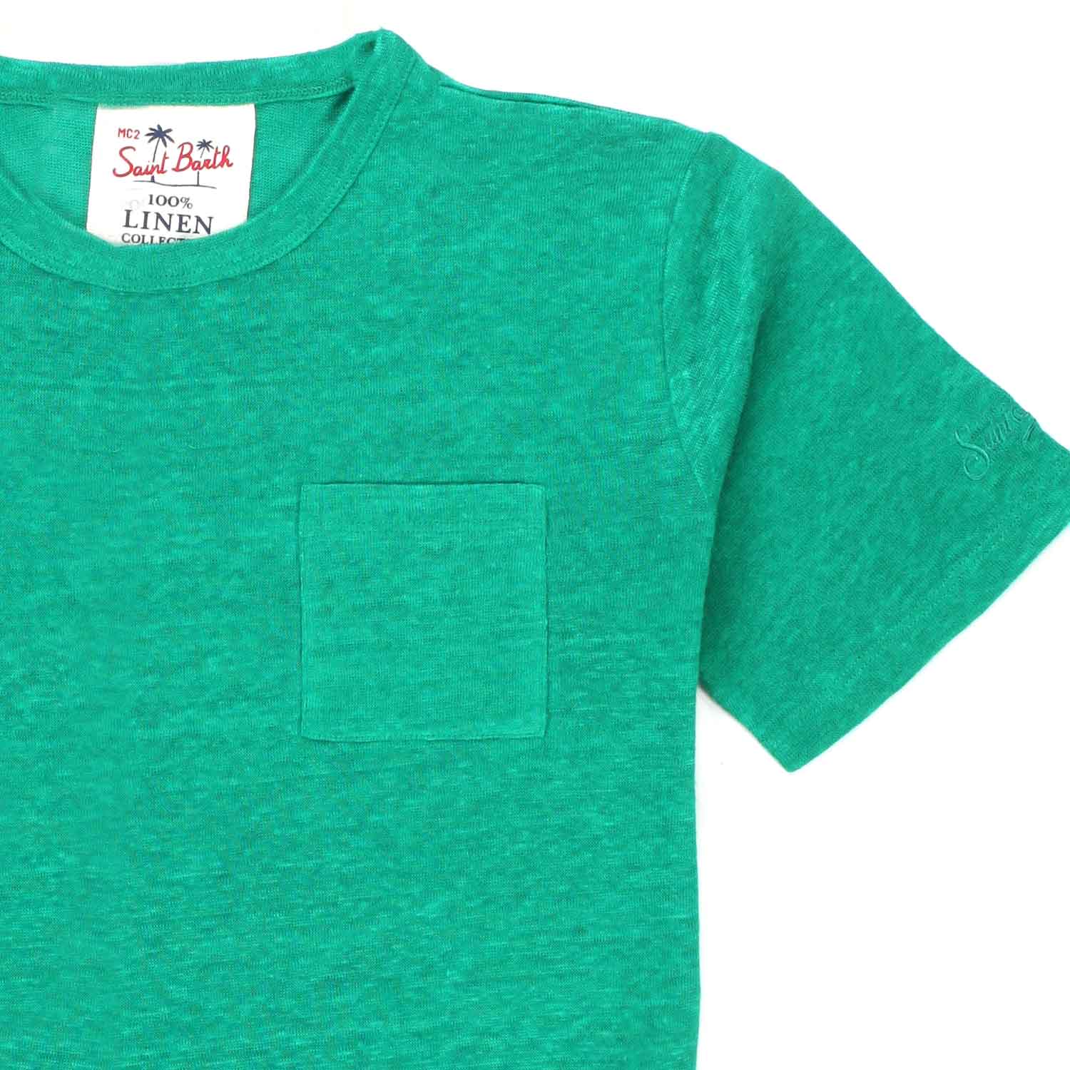 T-SHIRT DI LINO VERDE BAMBINO E TEEN - annameglio.com abbigliamento moda