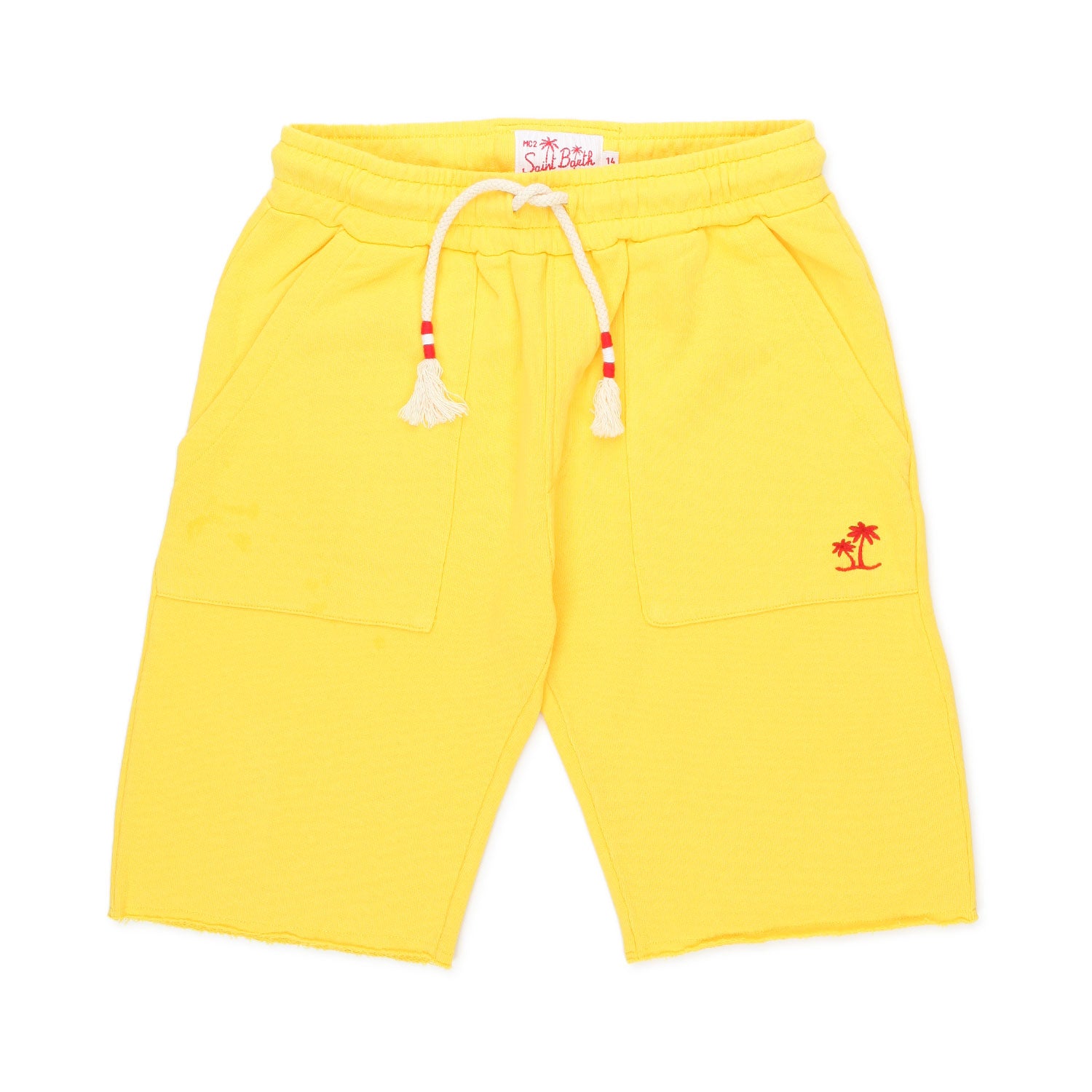 SHORTS IN FELPA GIALLO BAMBINO E TEEN - annameglio.com abbigliamento moda