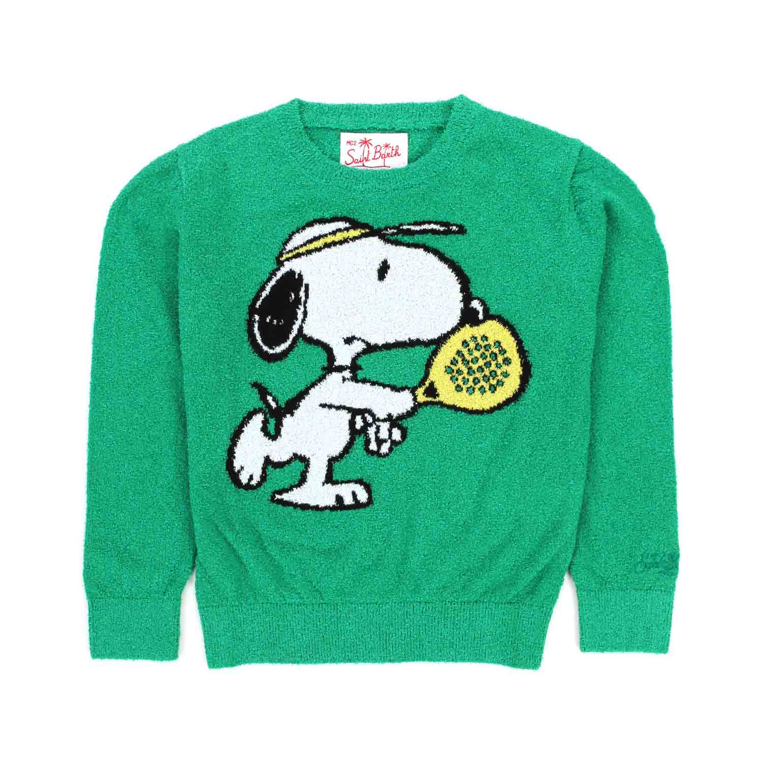 MAGLIONCINO SNOOPY VERDE BAMBINO E TEEN - annameglio.com abbigliamento moda