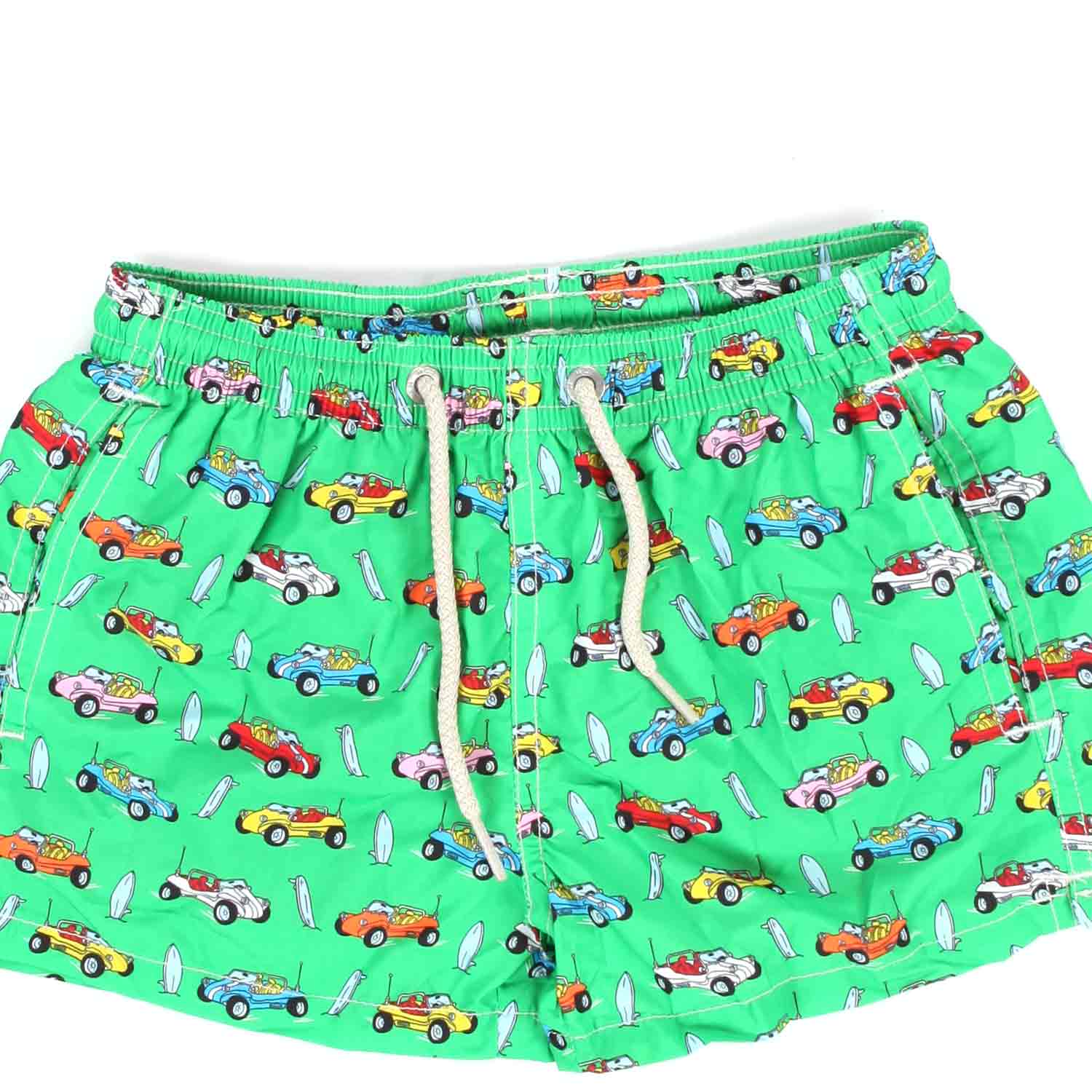 COSTUME BOXER VERDE CON AUTOMOBILI MULTICOLOR - annameglio.com abbigliamento moda