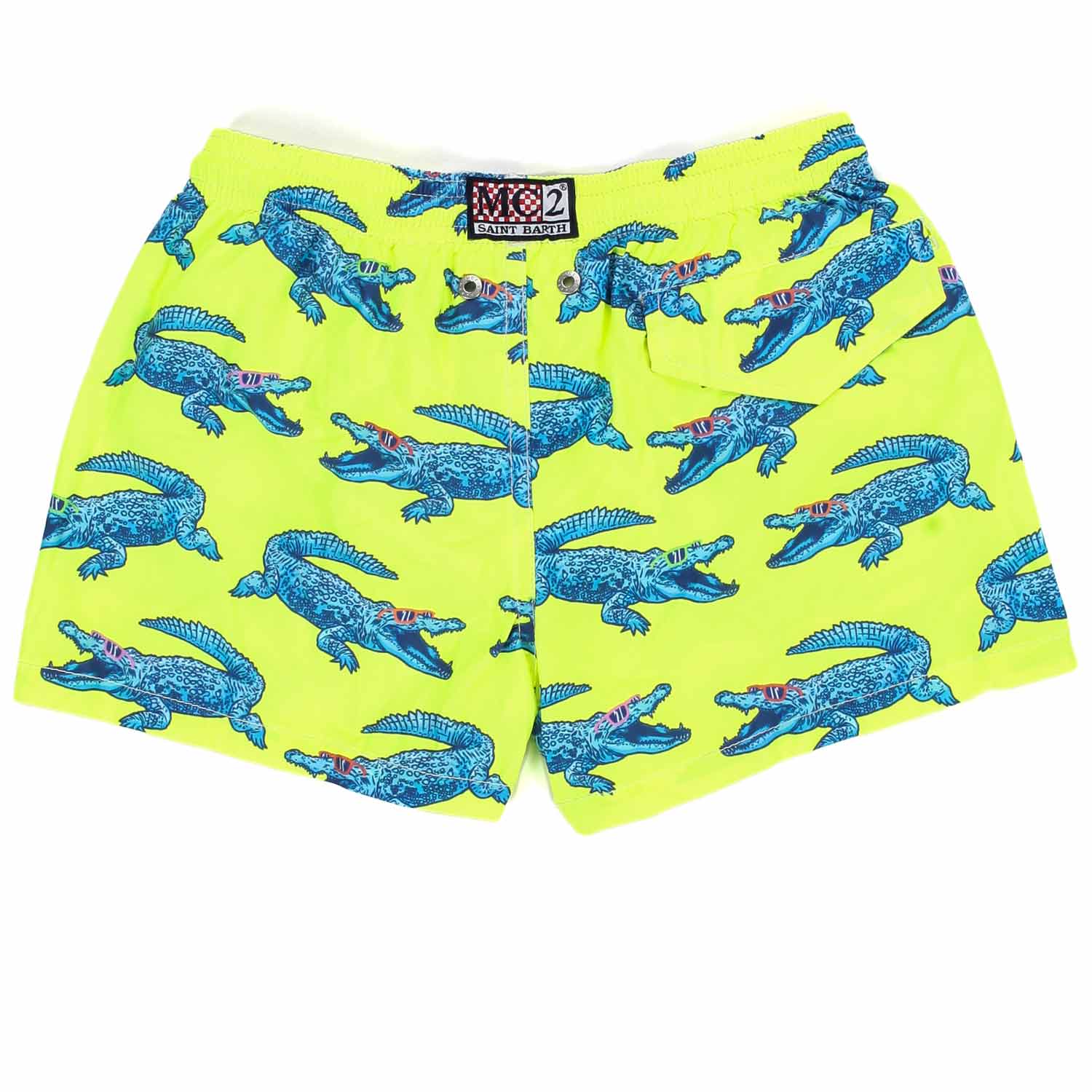 COSTUME BOXER GIALLO FLUO CON ALLIGATORI BAMBINO - annameglio.com abbigliamento moda