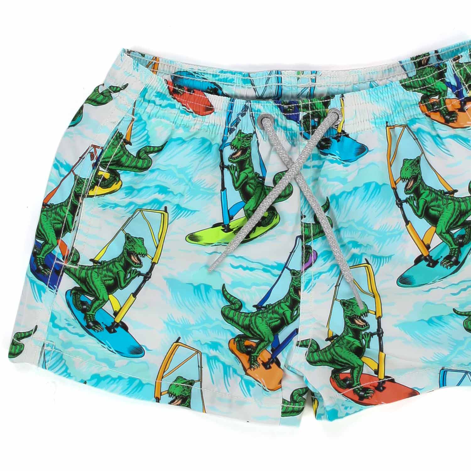 COSTUME BOXER BIANCO CON STAMPE T-REX BAMBINO - annameglio.com abbigliamento moda