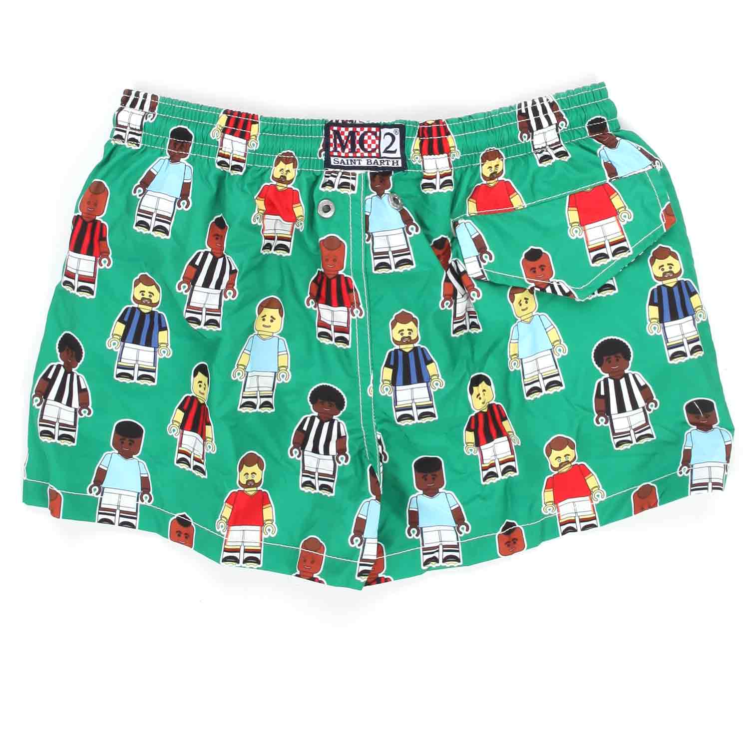 COSTUME BOXER FOOTBALLERS VERDE BAMBINO E TEEN - annameglio.com abbigliamento moda