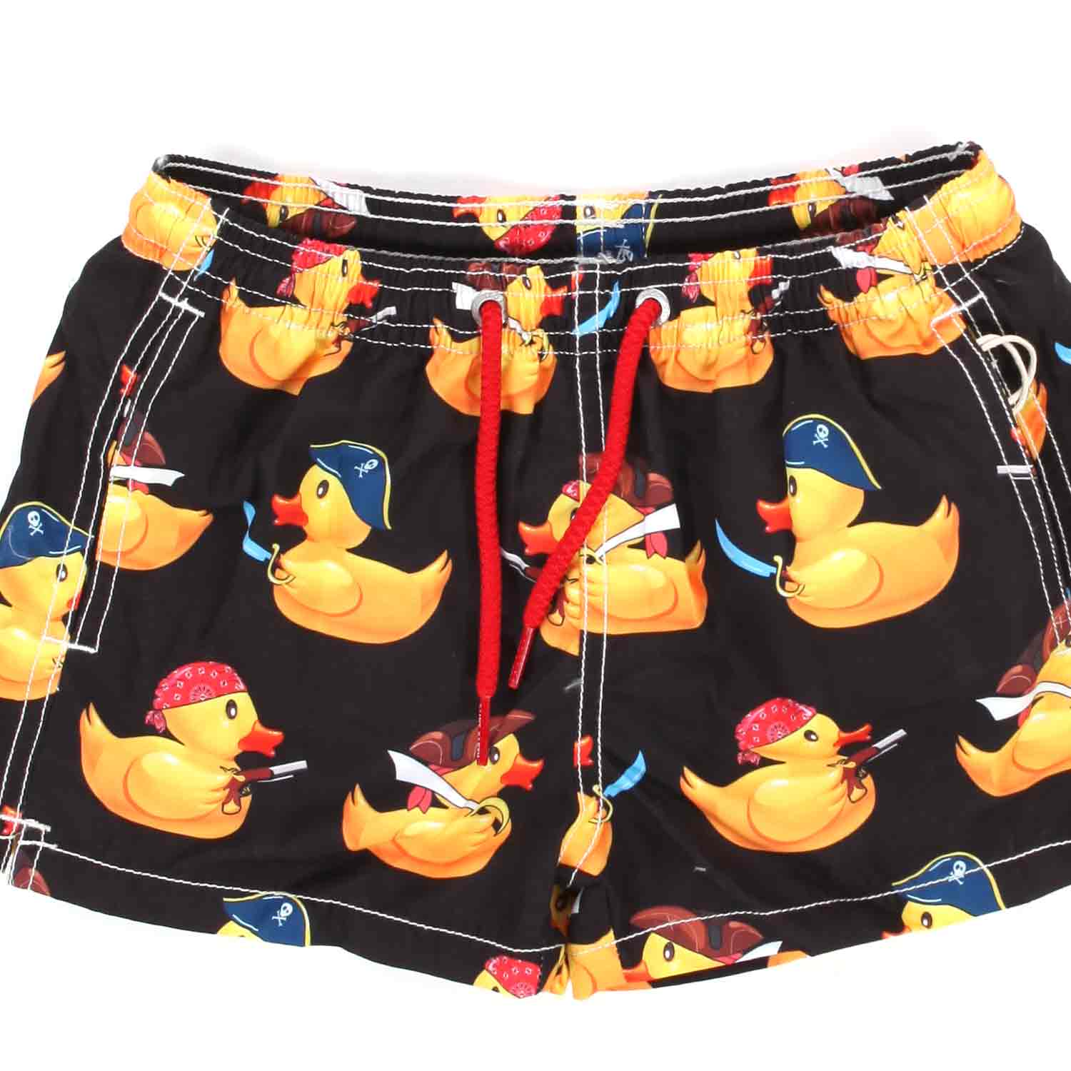 COSTUME BOXER NERO CON STAMPE DUCK BAMBINO - annameglio.com abbigliamento moda