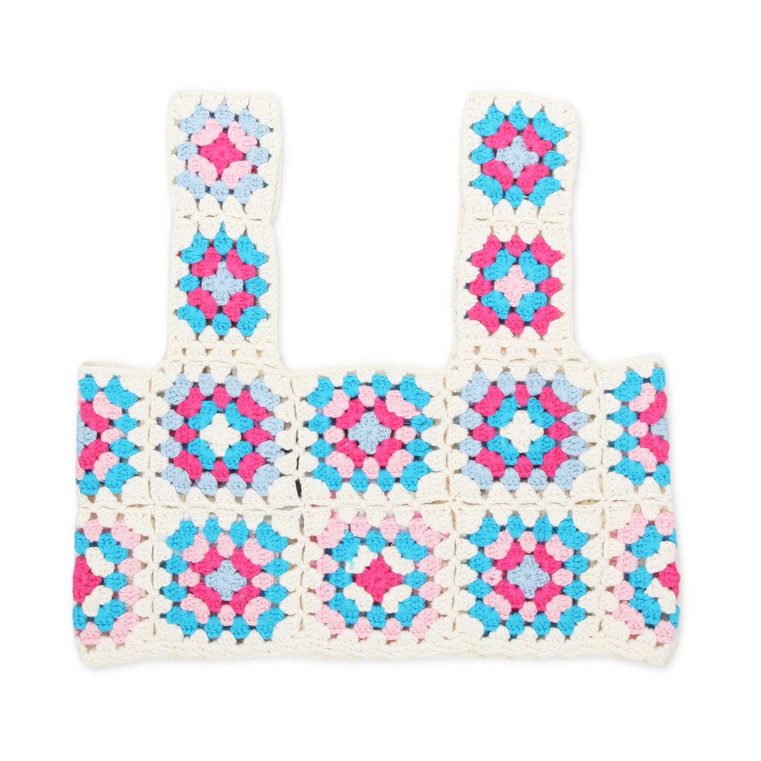 CORPETTO CROCHET BIANCO E MULTICOLOR BAMBINA - annameglio.com abbigliamento moda