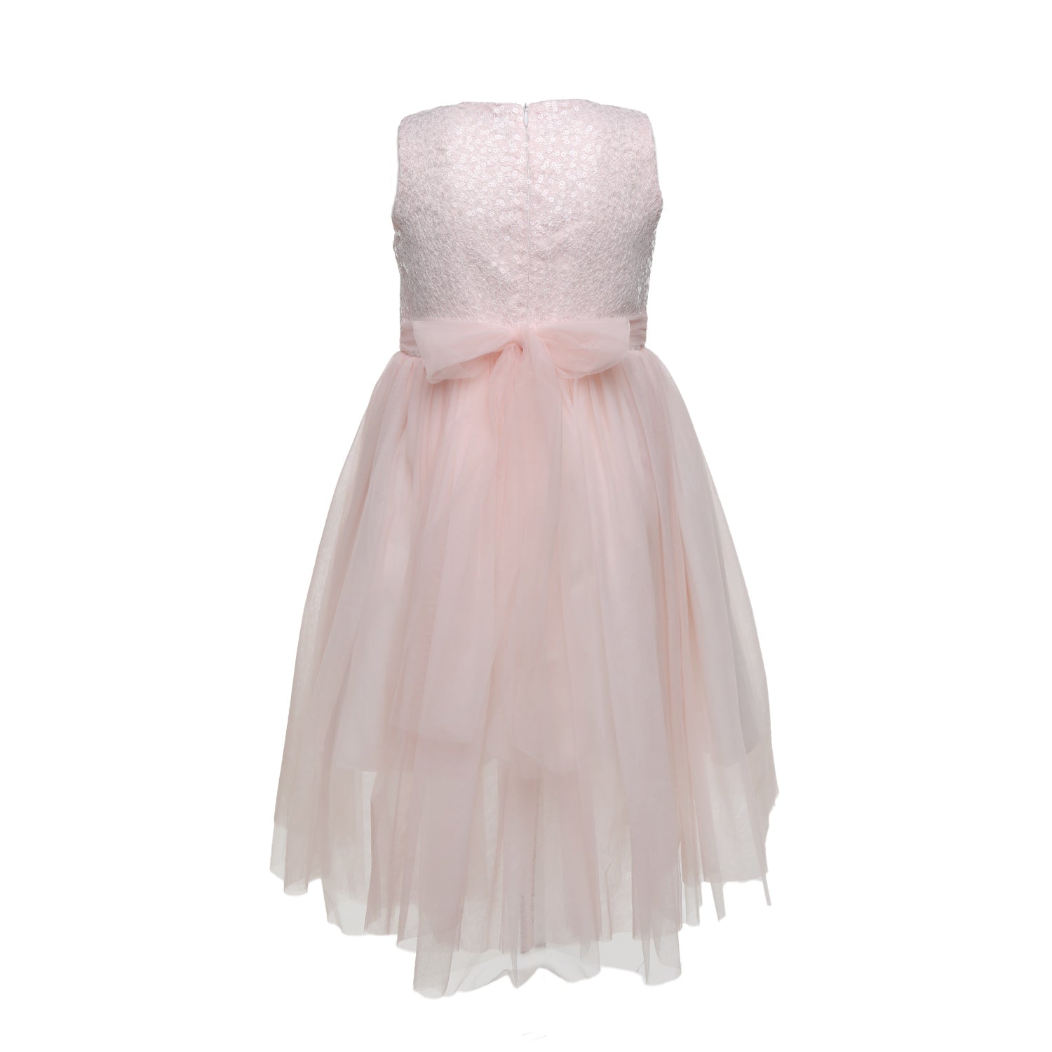 ABITO CERIMONIA ROSA CON SPILLA FLOREALE BAMBINA - annameglio.com abbigliamento moda