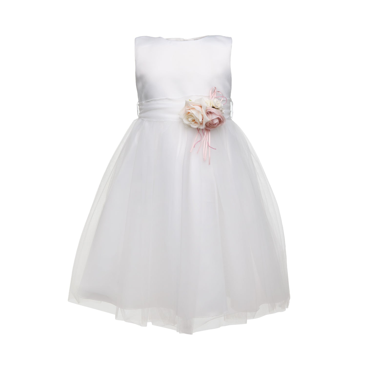 ABITO CERIMONIA AVORIO CON SPILLA BAMBINA E TEEN - annameglio.com abbigliamento moda