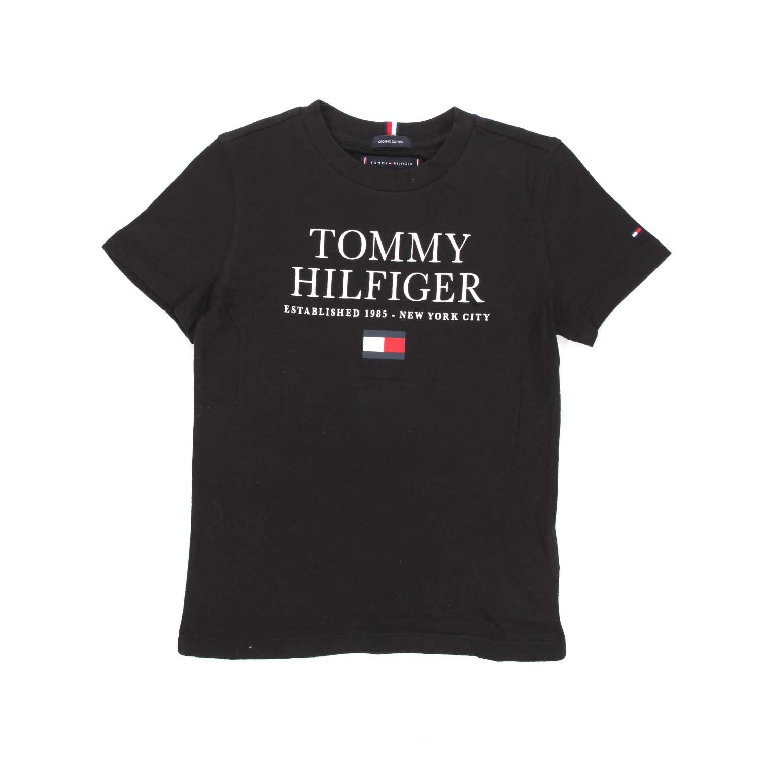 T-SHIRT TOMMY NERA BAMBINO E TEENAGER - annameglio.com abbigliamento moda