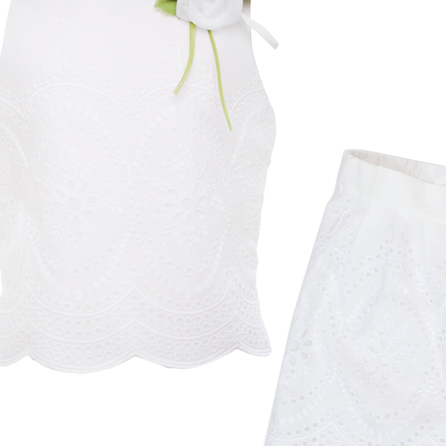 ABITO DA CERIMONIA BIANCO SENZA MANICHE - annameglio.com abbigliamento moda