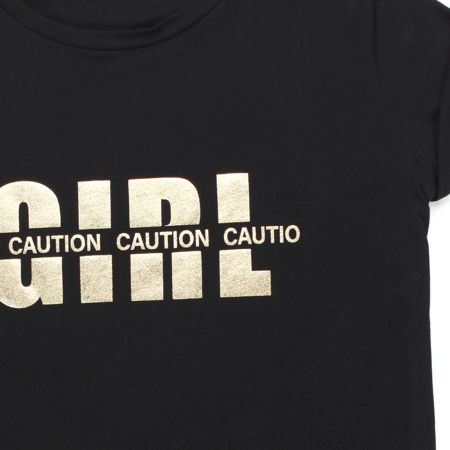 T-SHIRT NERA CON LOGO ORO DONNA E TEEN - annameglio.com abbigliamento moda