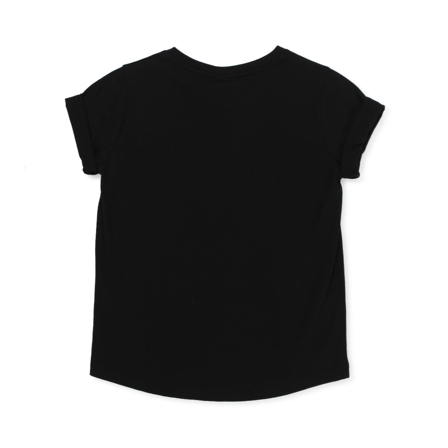 T-SHIRT NERA CON LETTERING ROSA BAMBINA E TEEN - annameglio.com abbigliamento moda