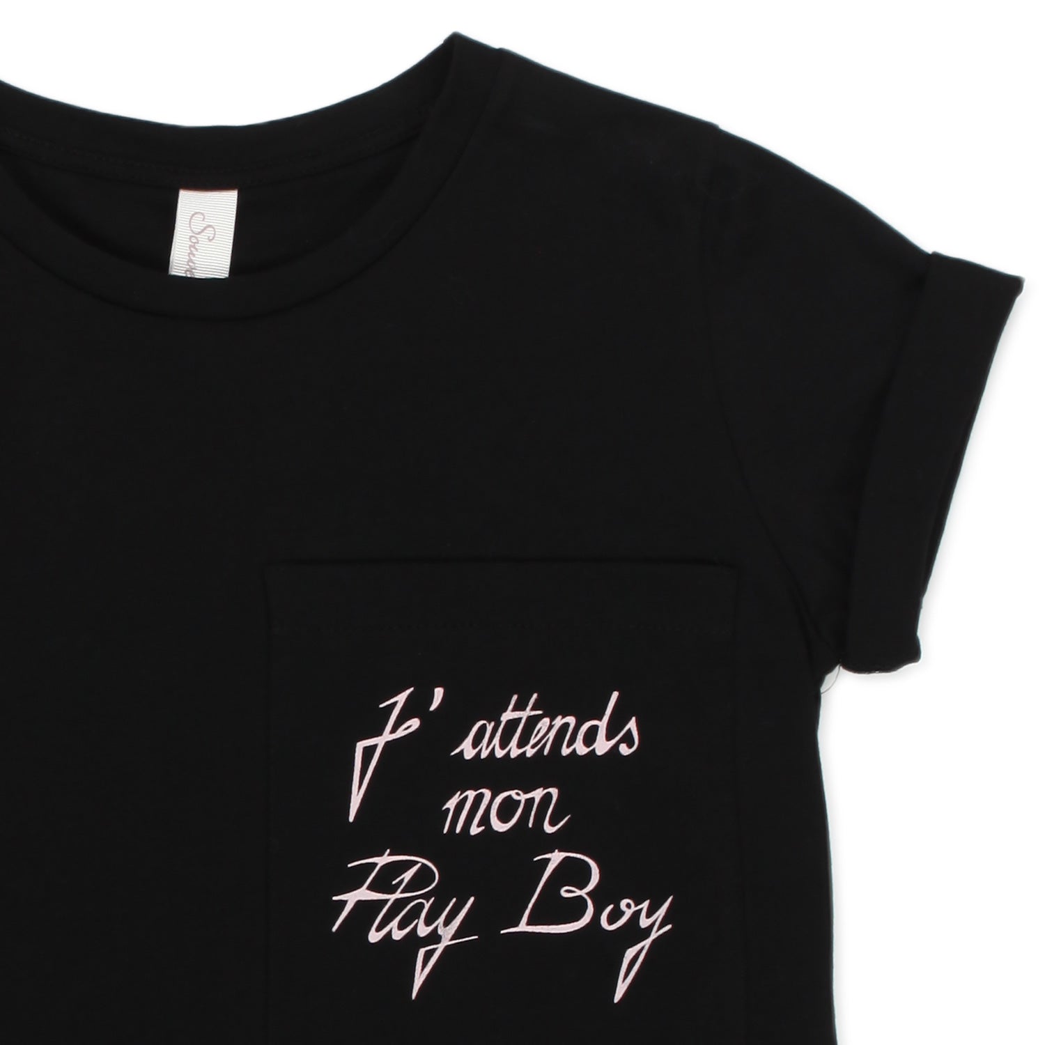 T-SHIRT NERA CON LETTERING ROSA BAMBINA E TEEN - annameglio.com abbigliamento moda