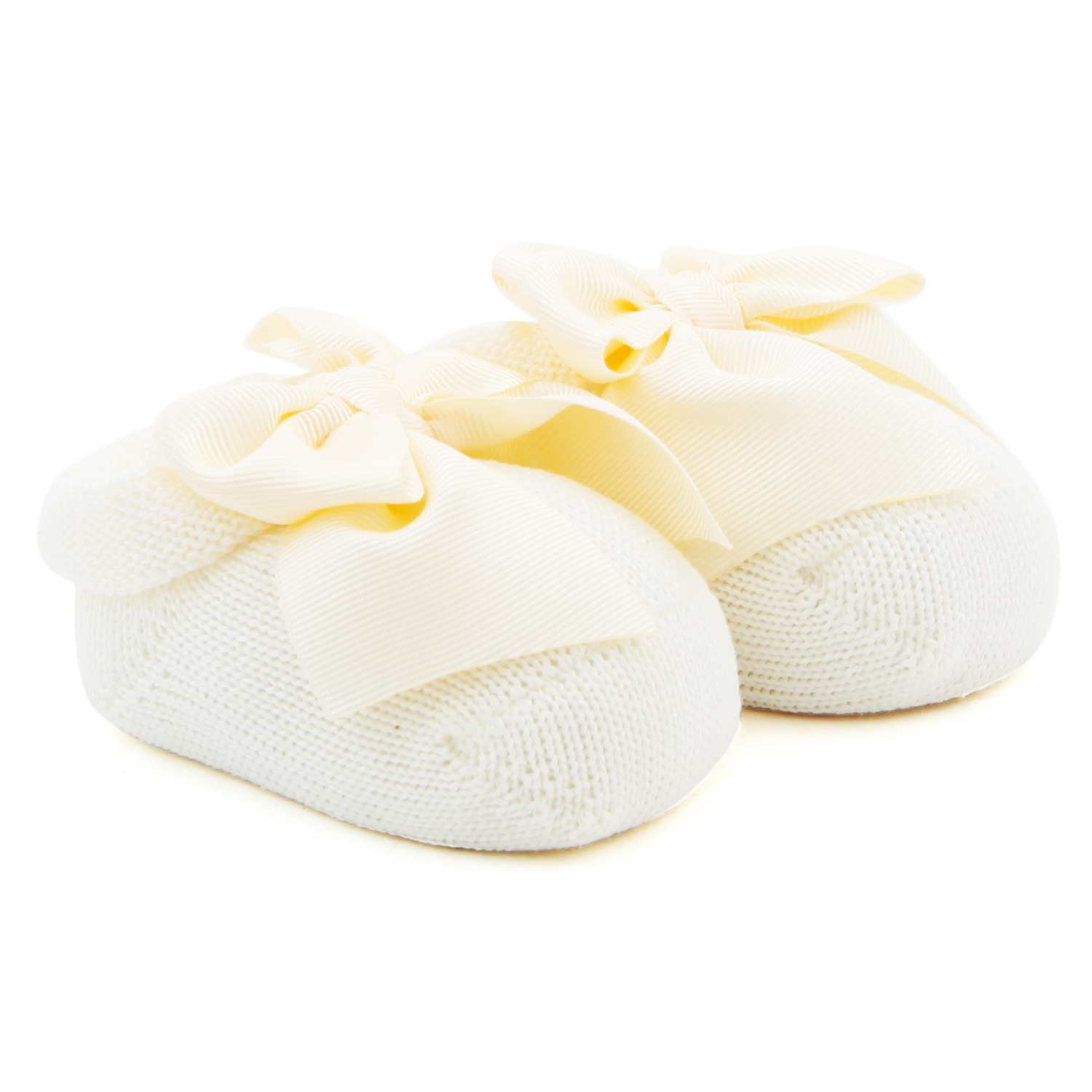 SCARPINE DA CULLA COLOR BURRO NEONATA - annameglio.com abbigliamento moda