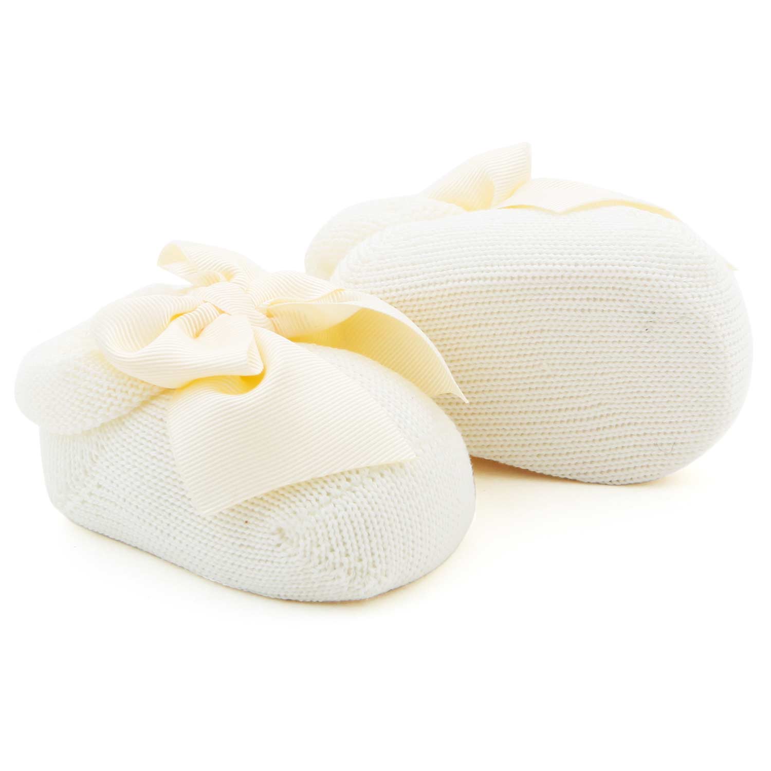 SCARPINE DA CULLA COLOR BURRO NEONATA - annameglio.com abbigliamento moda