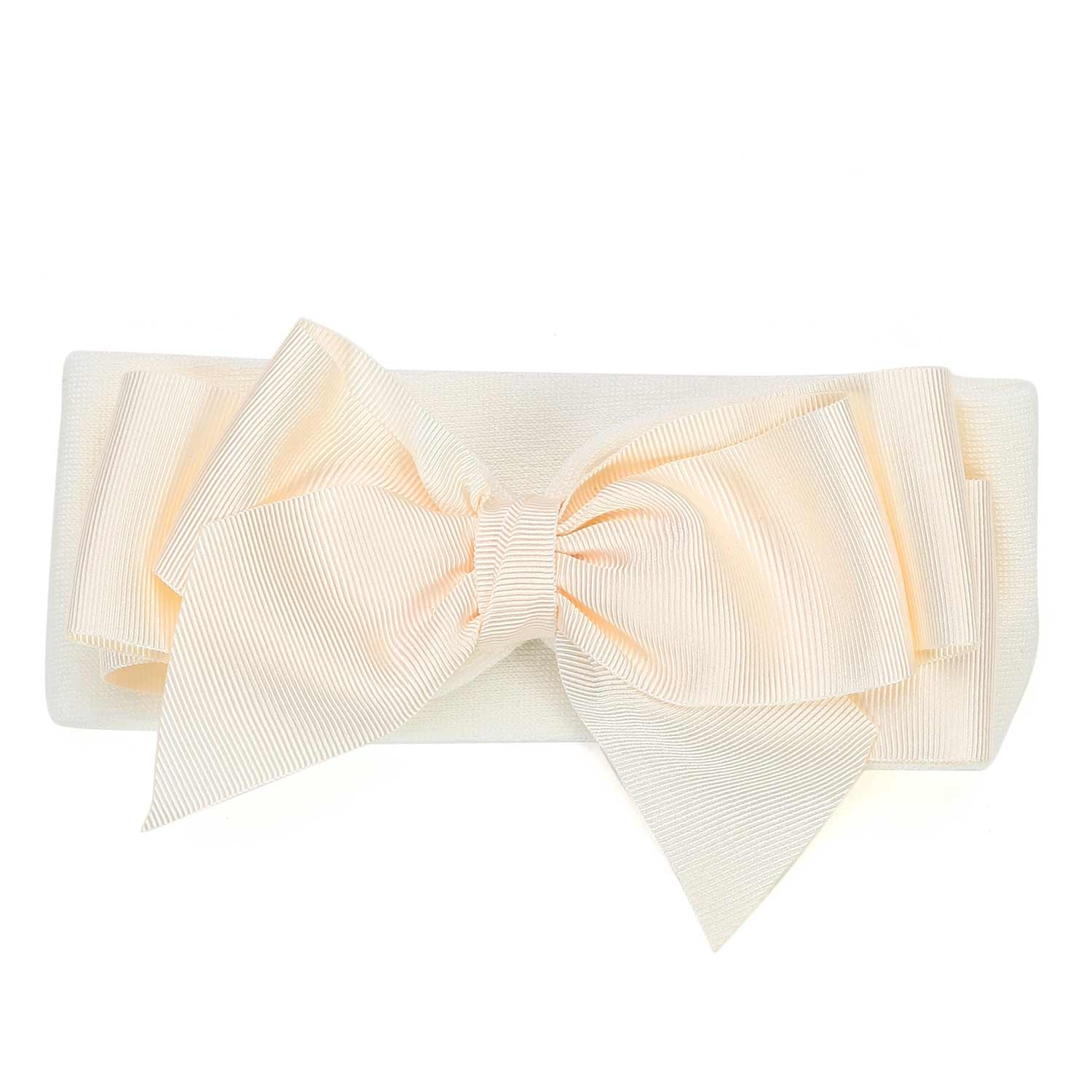 FASCIA BIANCO PANNA CON FIOCCO NEONATA - annameglio.com abbigliamento moda