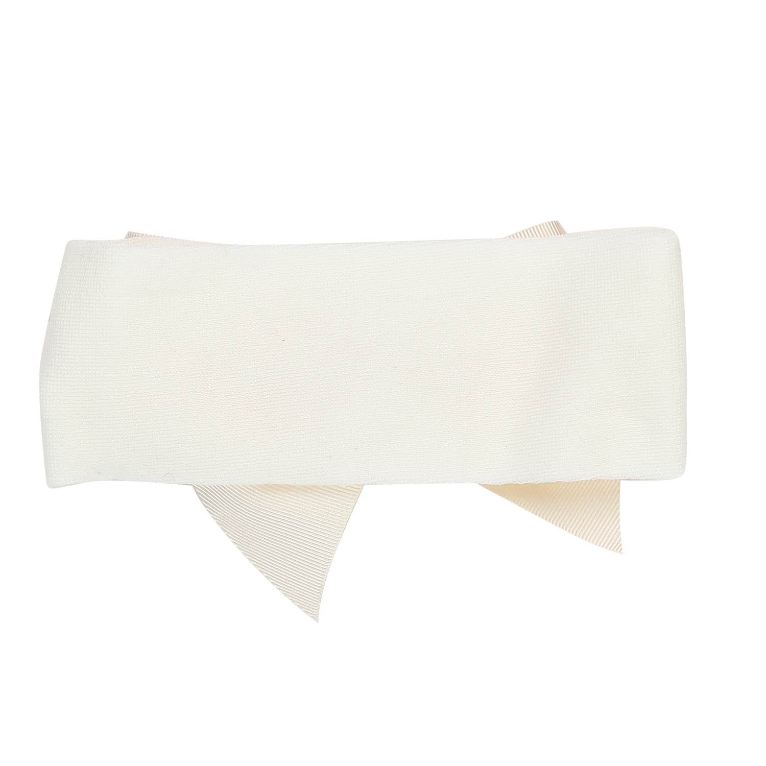 FASCIA BIANCO PANNA CON FIOCCO NEONATA - annameglio.com abbigliamento moda