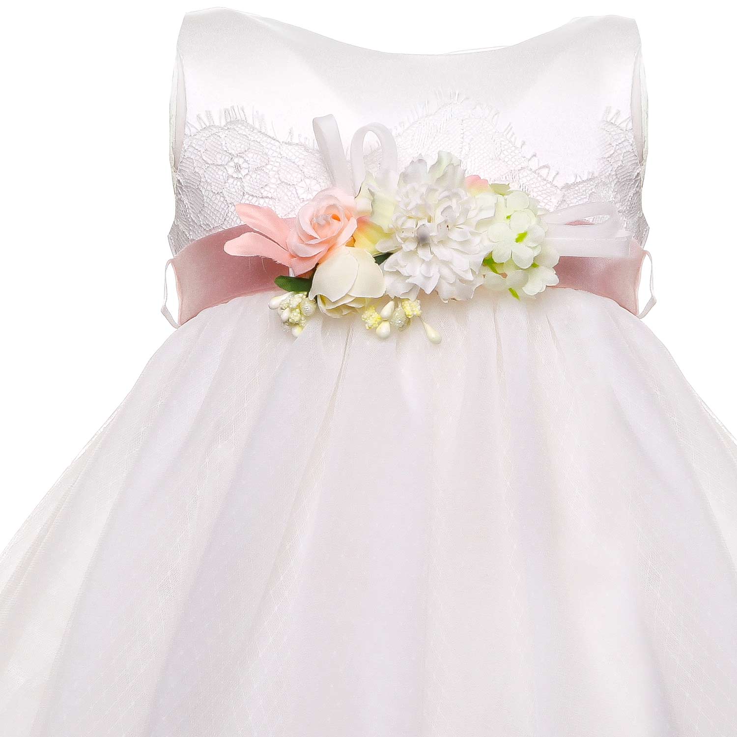 ABITO BATTESIMO BIANCO AVORIO E ROSA PALLIDO - annameglio.com abbigliamento moda