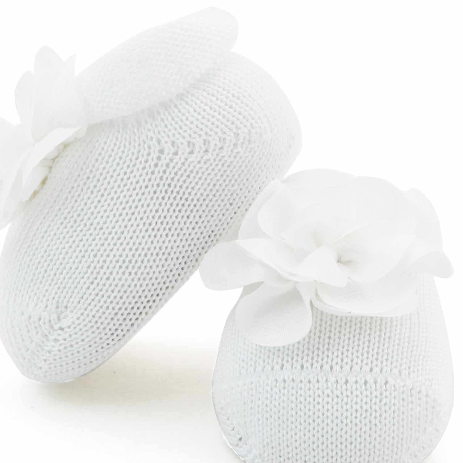 SCARPINE DA CULLA BIANCHE NEONATA - annameglio.com abbigliamento moda