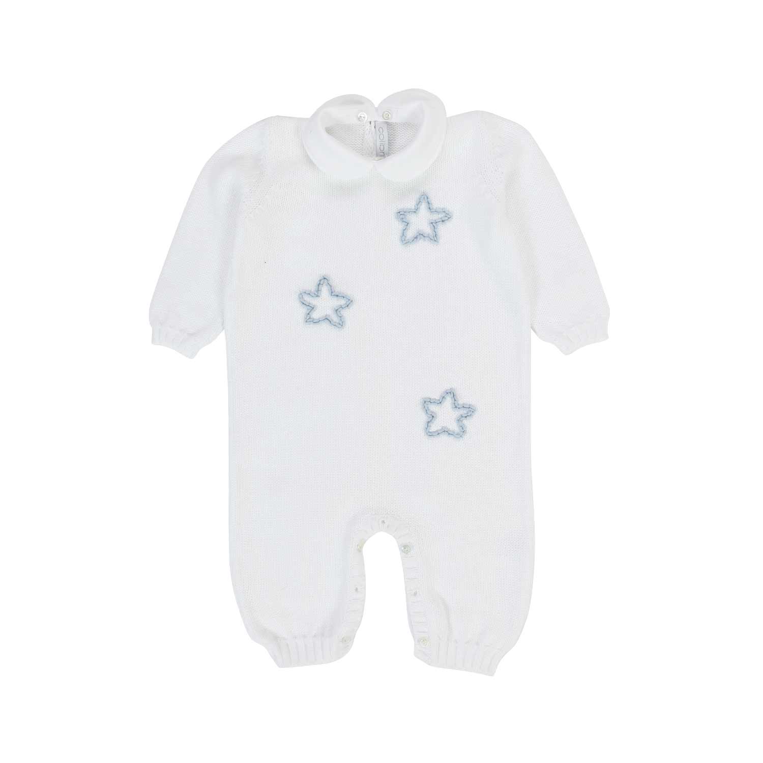 TUTINA BEBÈ BIANCA CON STELLE CELESTI - annameglio.com abbigliamento moda