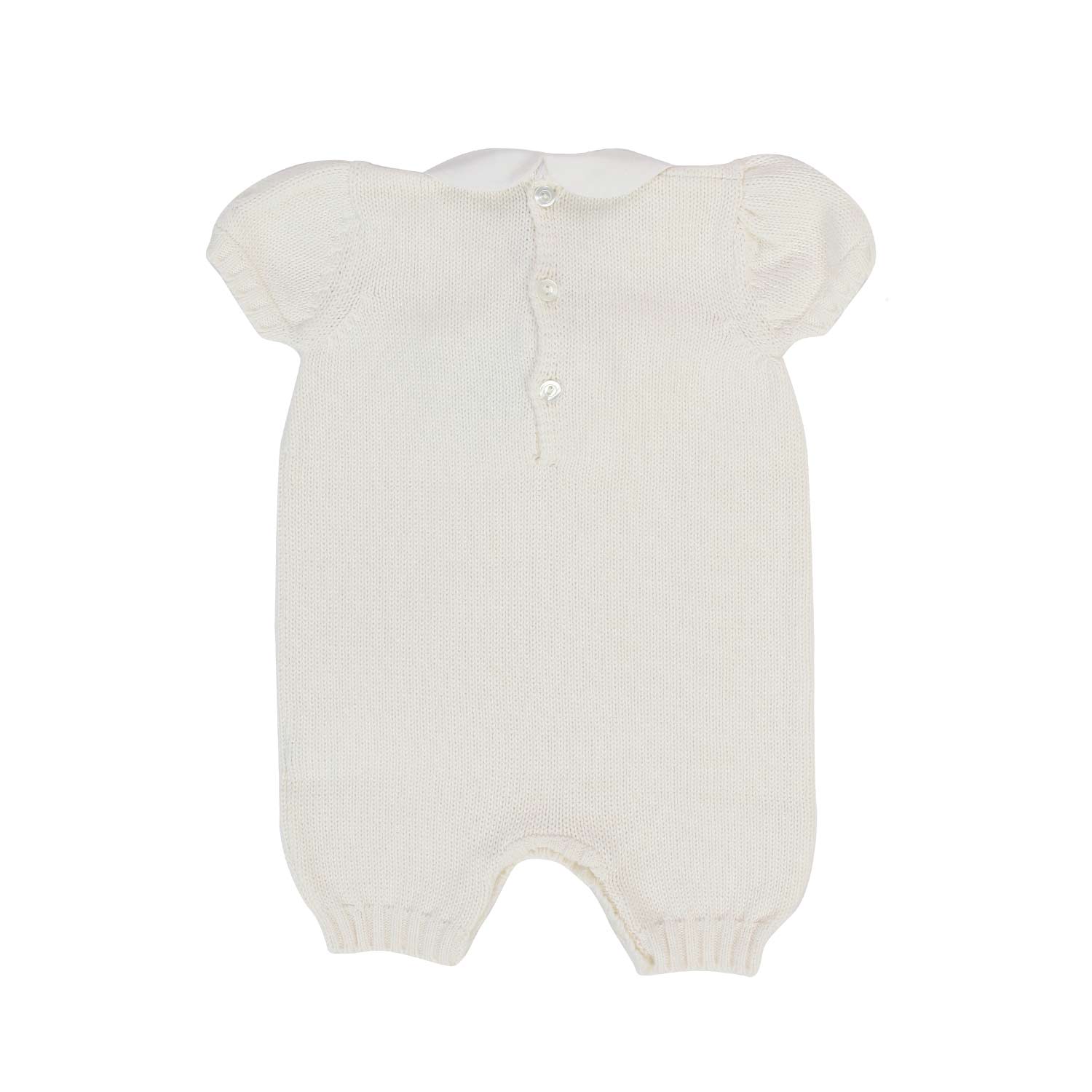 PAGLIACCETTO NEONATA COLOR PANNA LAVORATO A MAGLIA - annameglio.com abbigliamento moda