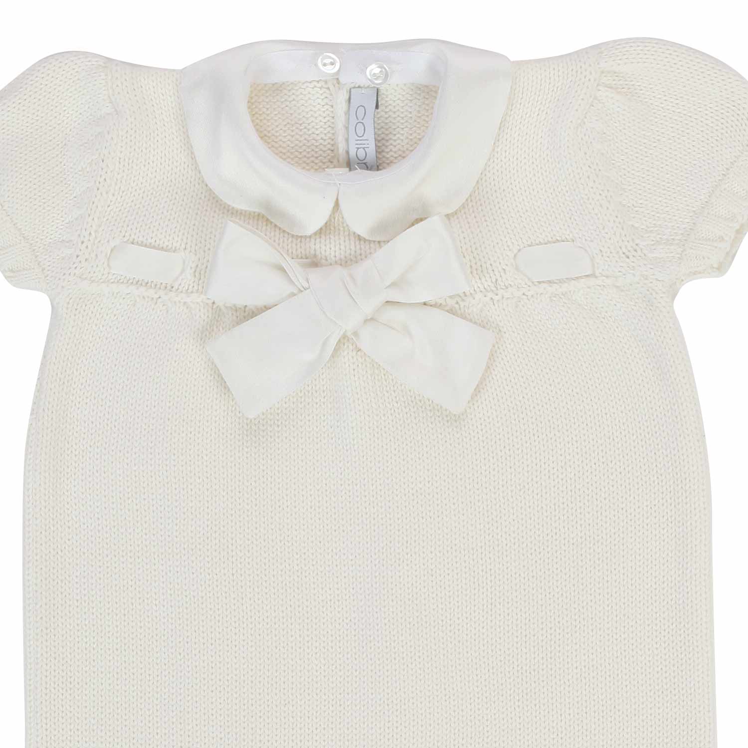 PAGLIACCETTO NEONATA COLOR PANNA LAVORATO A MAGLIA - annameglio.com abbigliamento moda