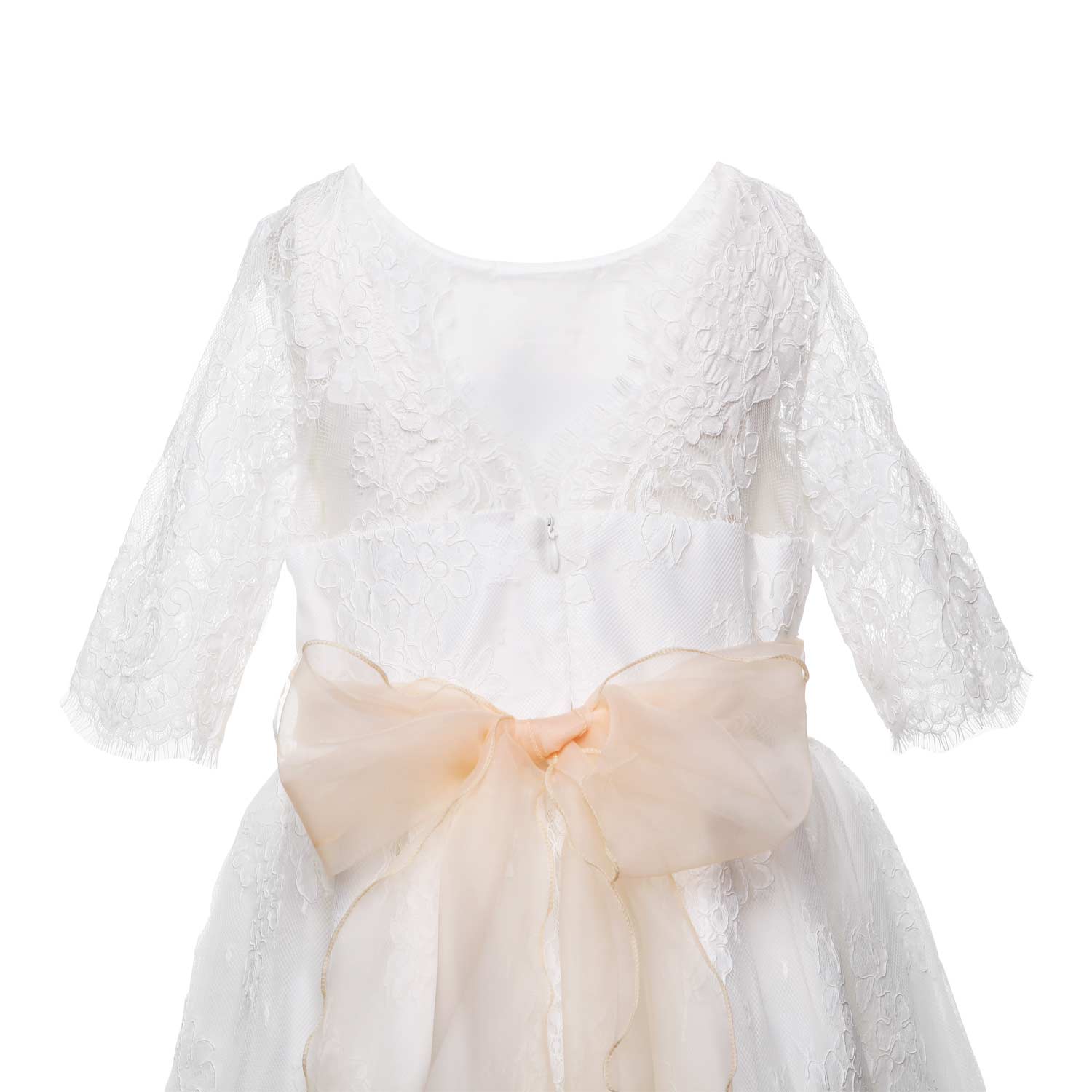 ABITO CERIMONIA BIANCO E PESCA BAMBINA TEEN - annameglio.com abbigliamento moda