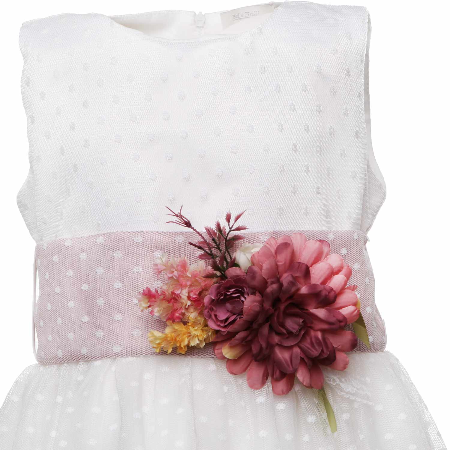 ABITO BIANCO DA CERIMONIA CON SPILLA BAMBINA TEEN - annameglio.com abbigliamento moda