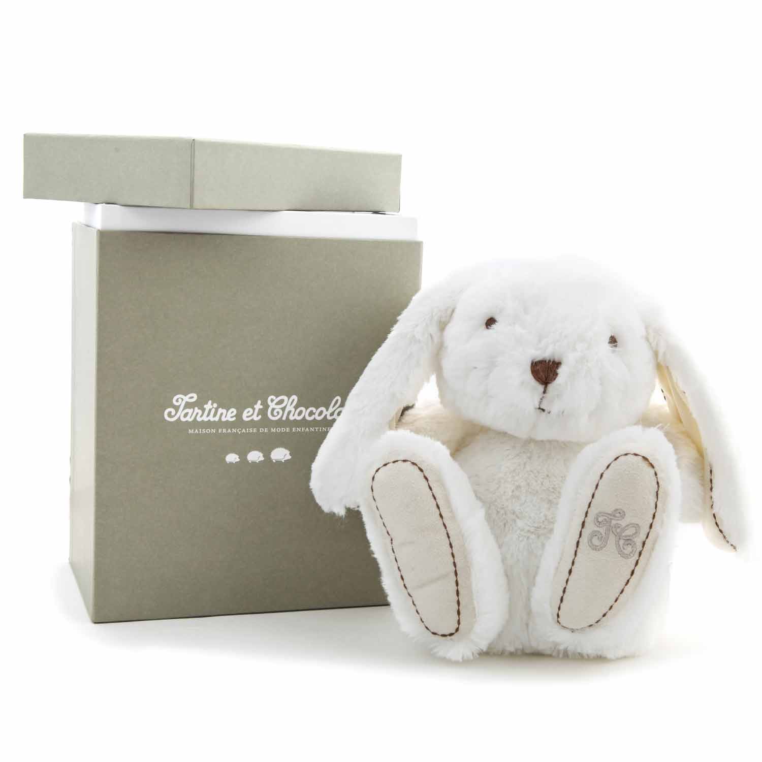 CONIGLIETTO PELUCHE AUGUSTIN AVORIO - annameglio.com abbigliamento moda