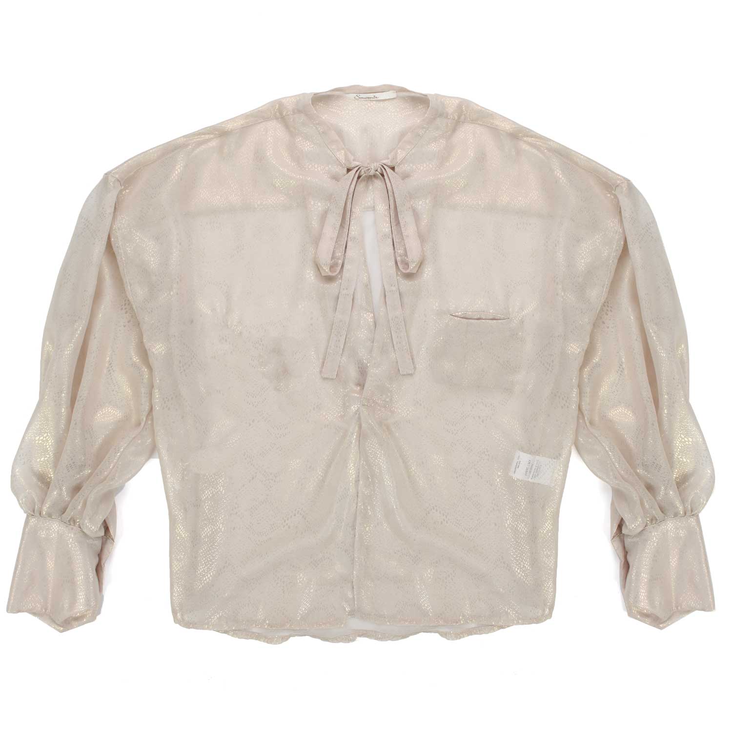 BLUSA BEIGE E ORO DONNA E TEENAGER - annameglio.com abbigliamento moda