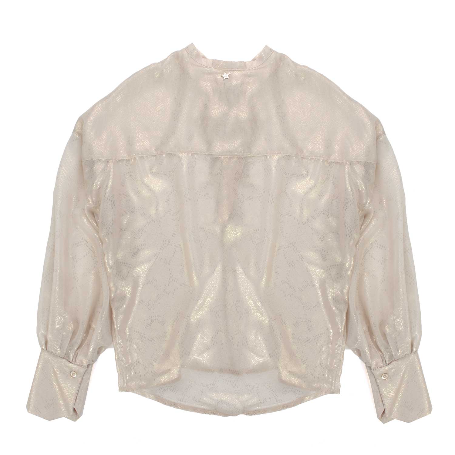 BLUSA BEIGE E ORO DONNA E TEENAGER - annameglio.com abbigliamento moda