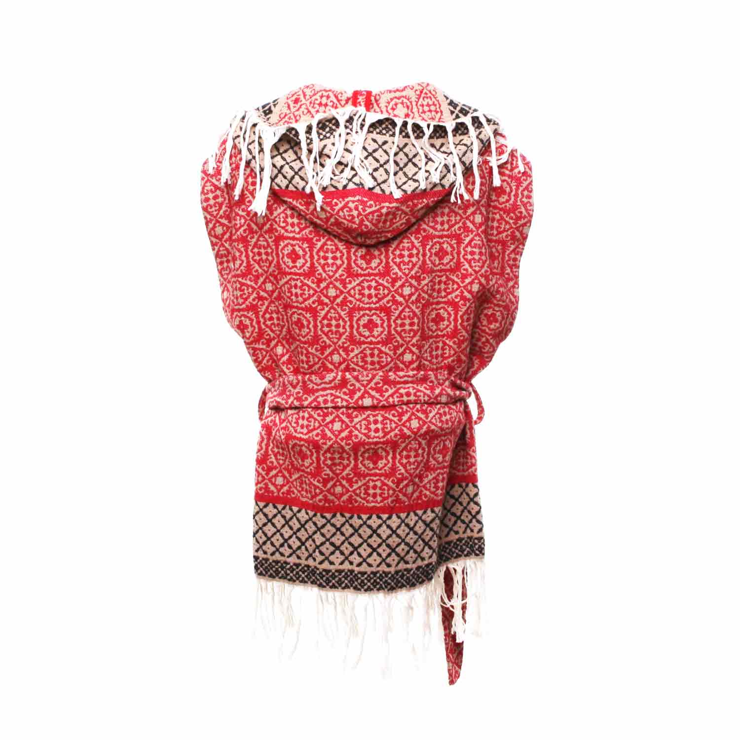 KIMONO ROSSO CON FRANGE DONNA E TEEN - annameglio.com abbigliamento moda