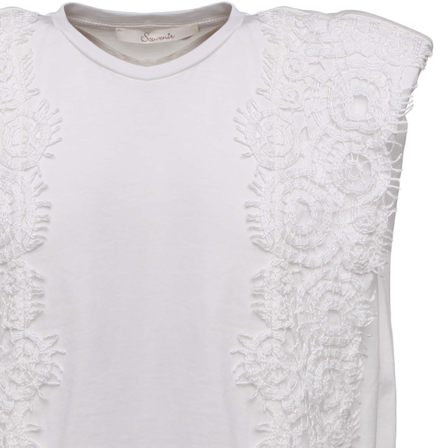TOP SMANICATO BIANCO DONNA E TEEN - annameglio.com abbigliamento moda