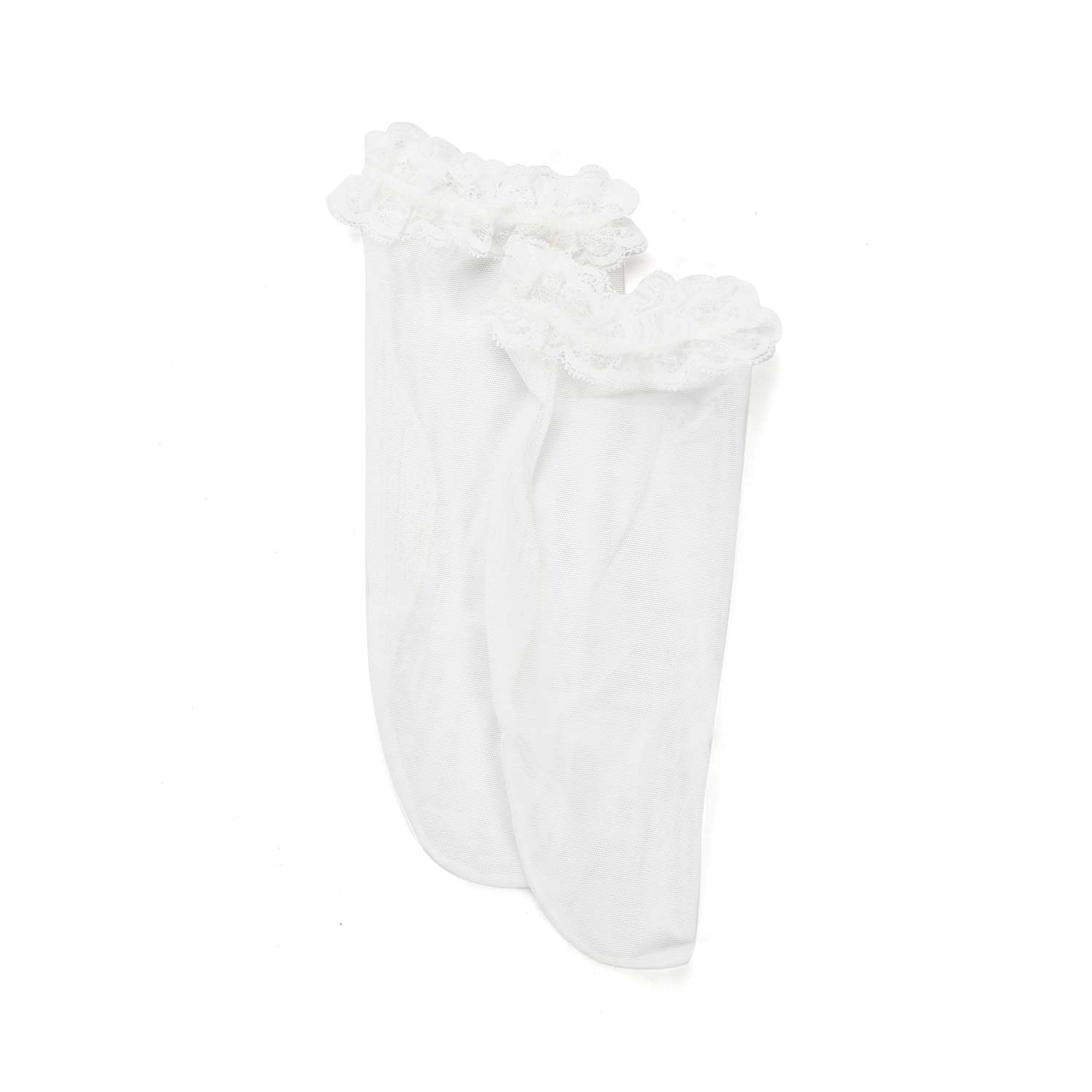 CALZINI BIANCO PANNA IN MICRORETE BAMBINA - annameglio.com abbigliamento moda