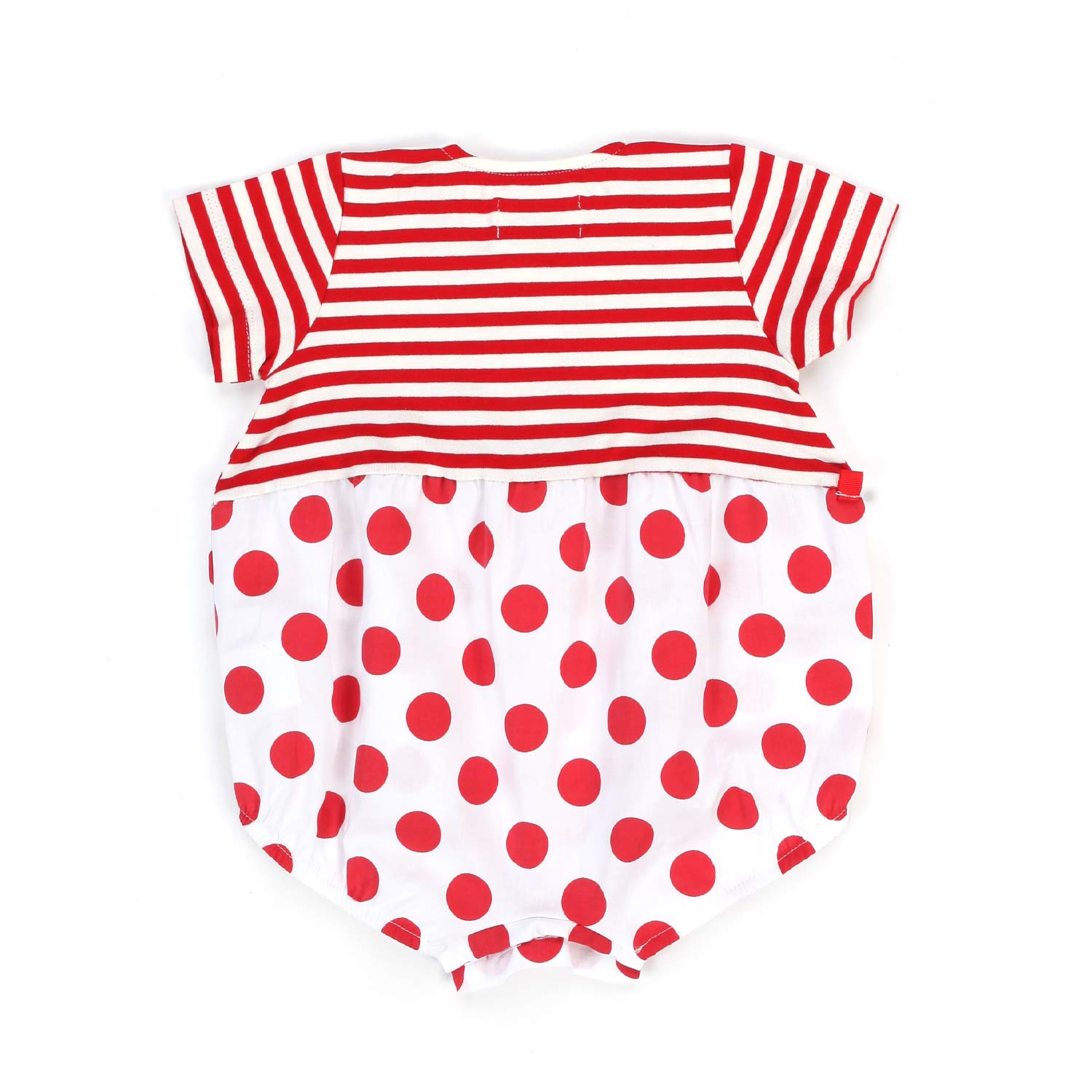 PAGLIACCETTO BIANCO E ROSSO A RIGHE E POIS - annameglio.com abbigliamento moda