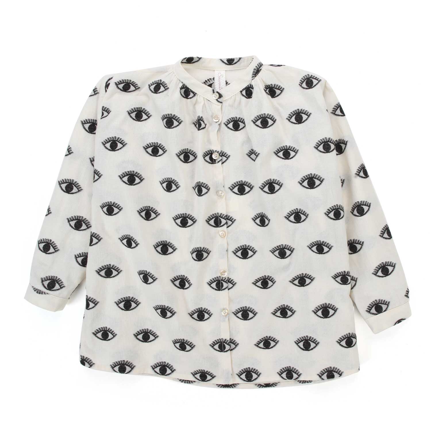 CAMICIA BIANCA CON RICAMI NERI BAMBINA E TEEN - annameglio.com abbigliamento moda
