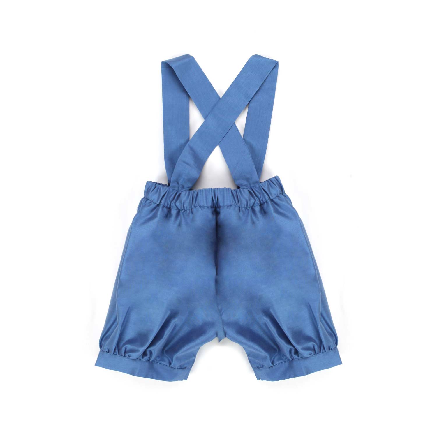 BERMUDA INDACO CON BRETELLE NEONATO - annameglio.com abbigliamento moda