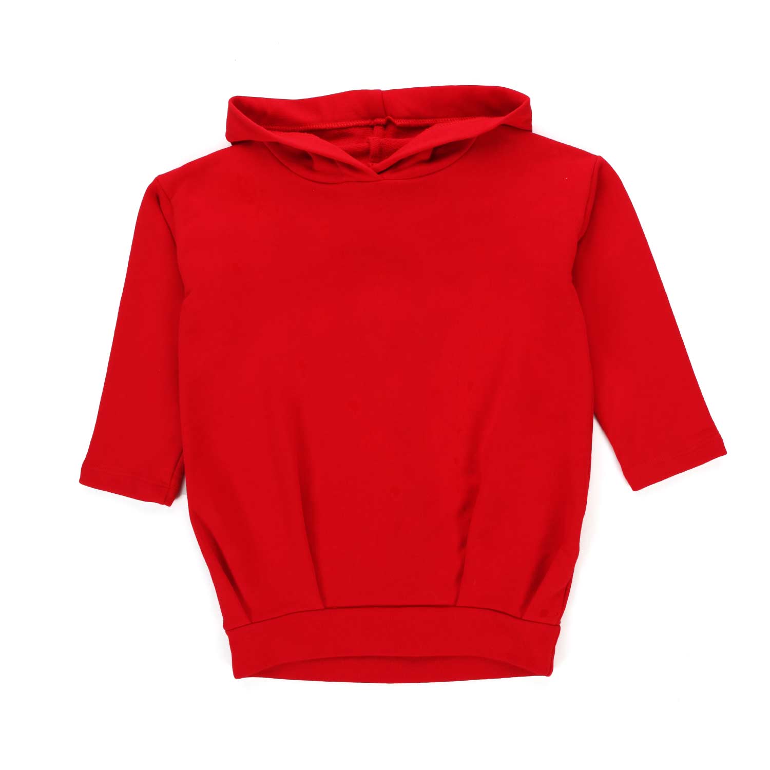 FELPA ROSSA CON CAPPUCCIO BAMBINA - annameglio.com abbigliamento moda