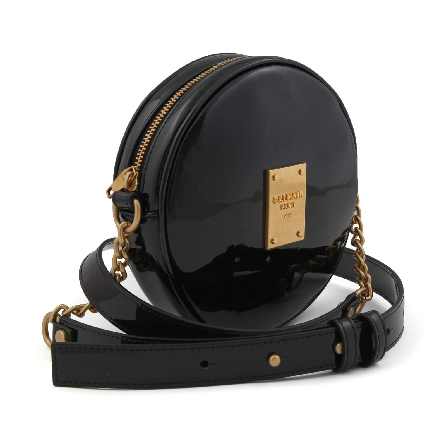 BORSETTA TRACOLLA NERA E ORO IN PELLE - annameglio.com abbigliamento moda