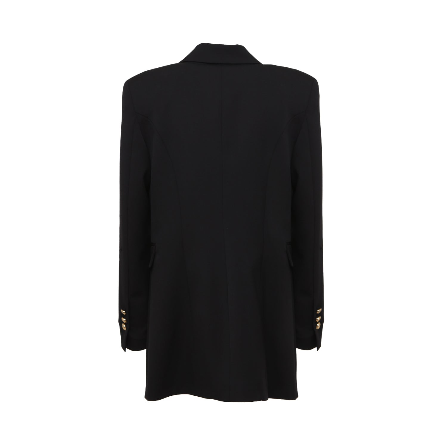 CAPPOTTO DOPPIOPETTO NERO CON BOTTONI ORO - annameglio.com abbigliamento moda