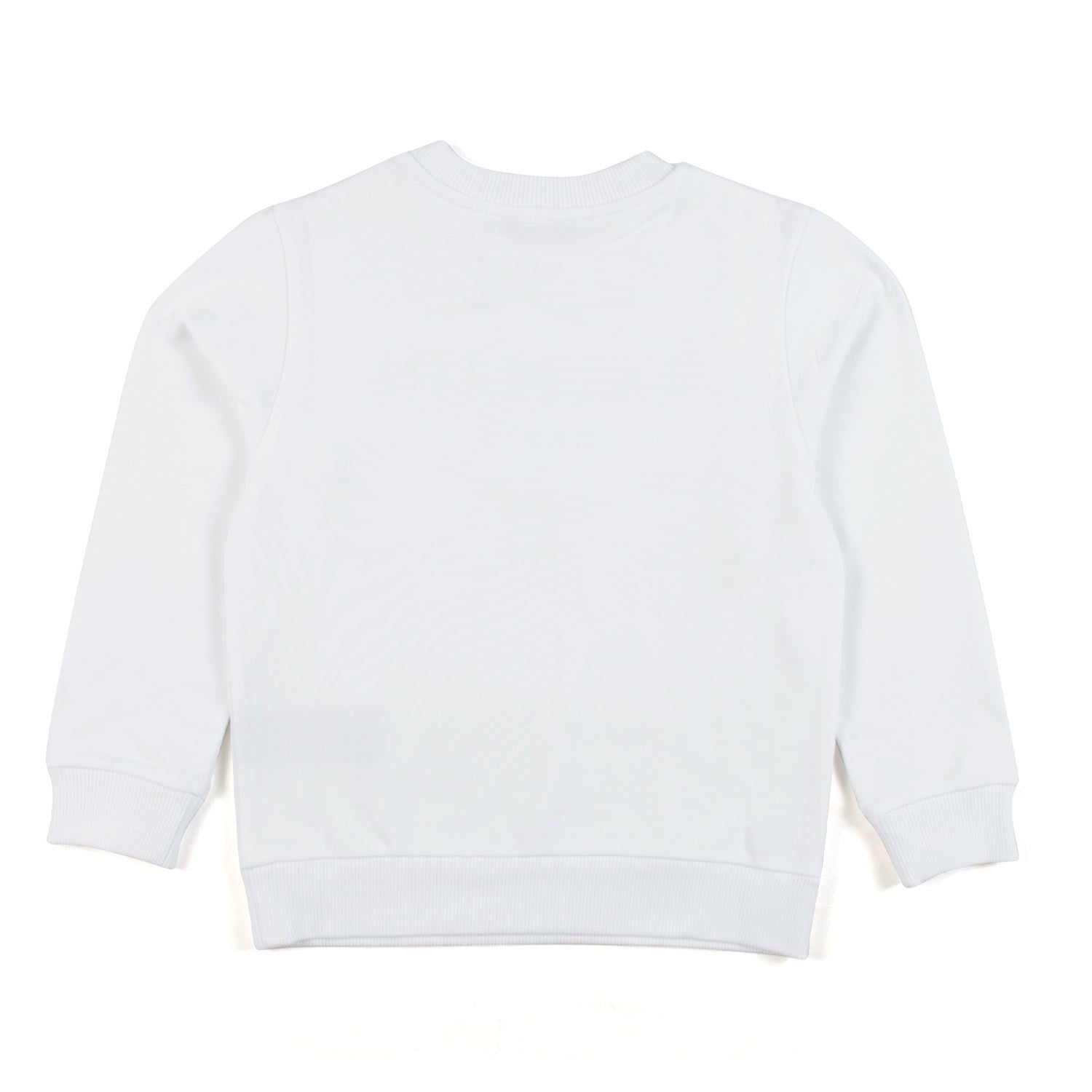 FELPA BIANCA CON LOGO NERO BAMBINA - annameglio.com abbigliamento moda